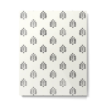 block print palm  Metal Print | TeksDecor