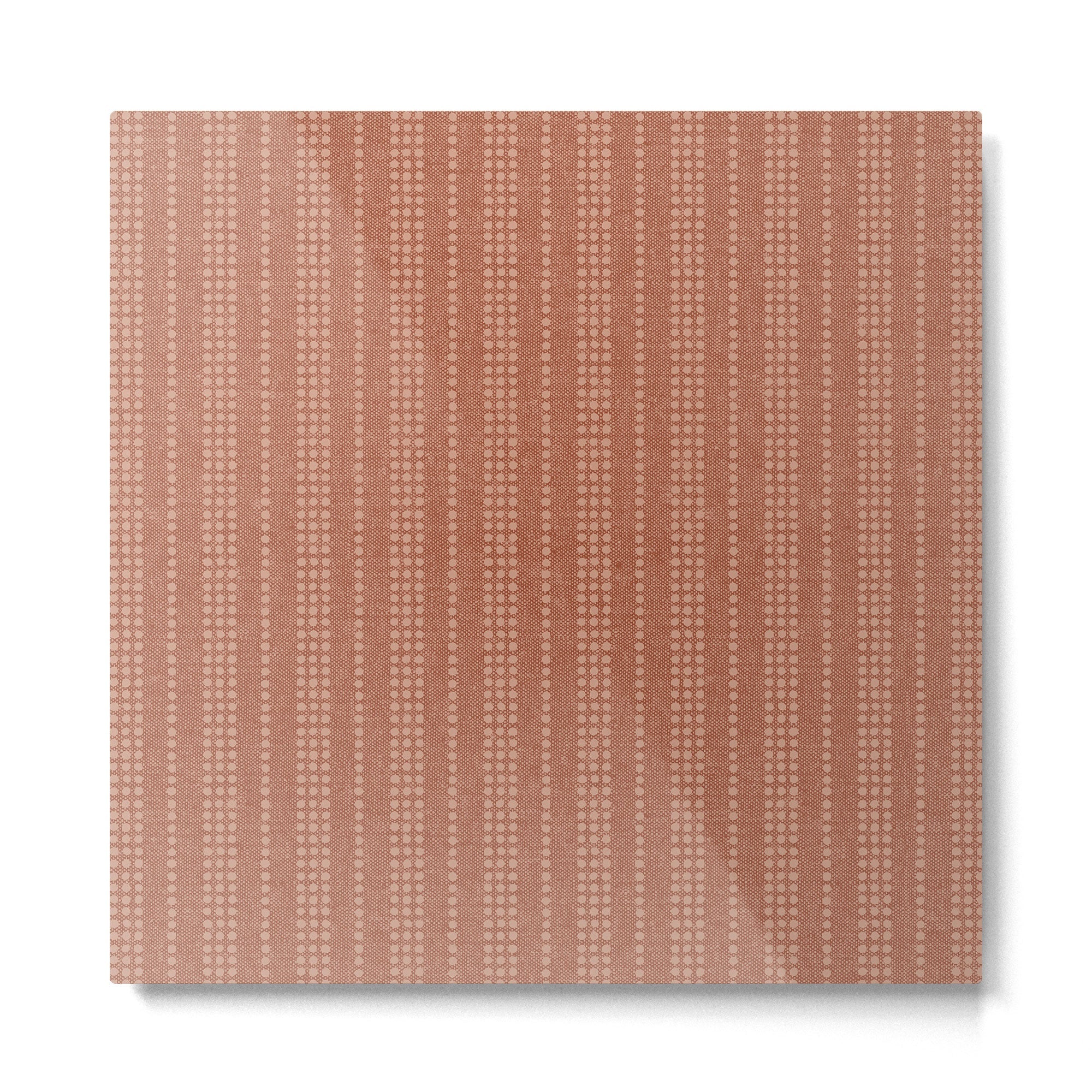 irregular striped dots - terracotta Metal Print | TeksDecor