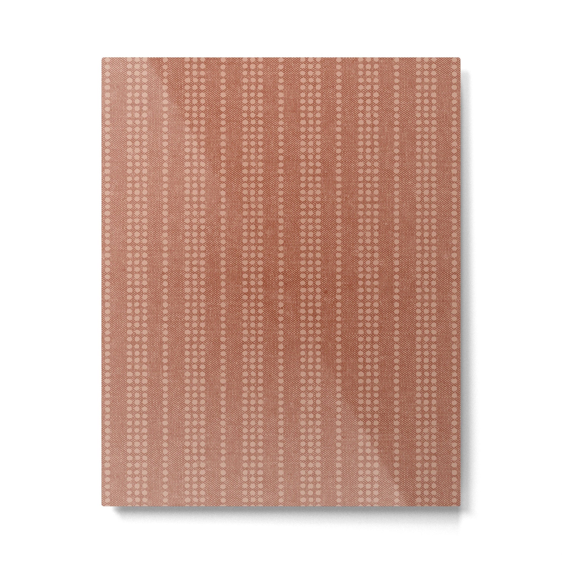 irregular striped dots - terracotta Metal Print | TeksDecor