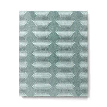 mudcloth diamonds - dusty blue Metal Print | TeksDecor