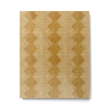 mudcloth diamonds - mustard Metal Print | TeksDecor