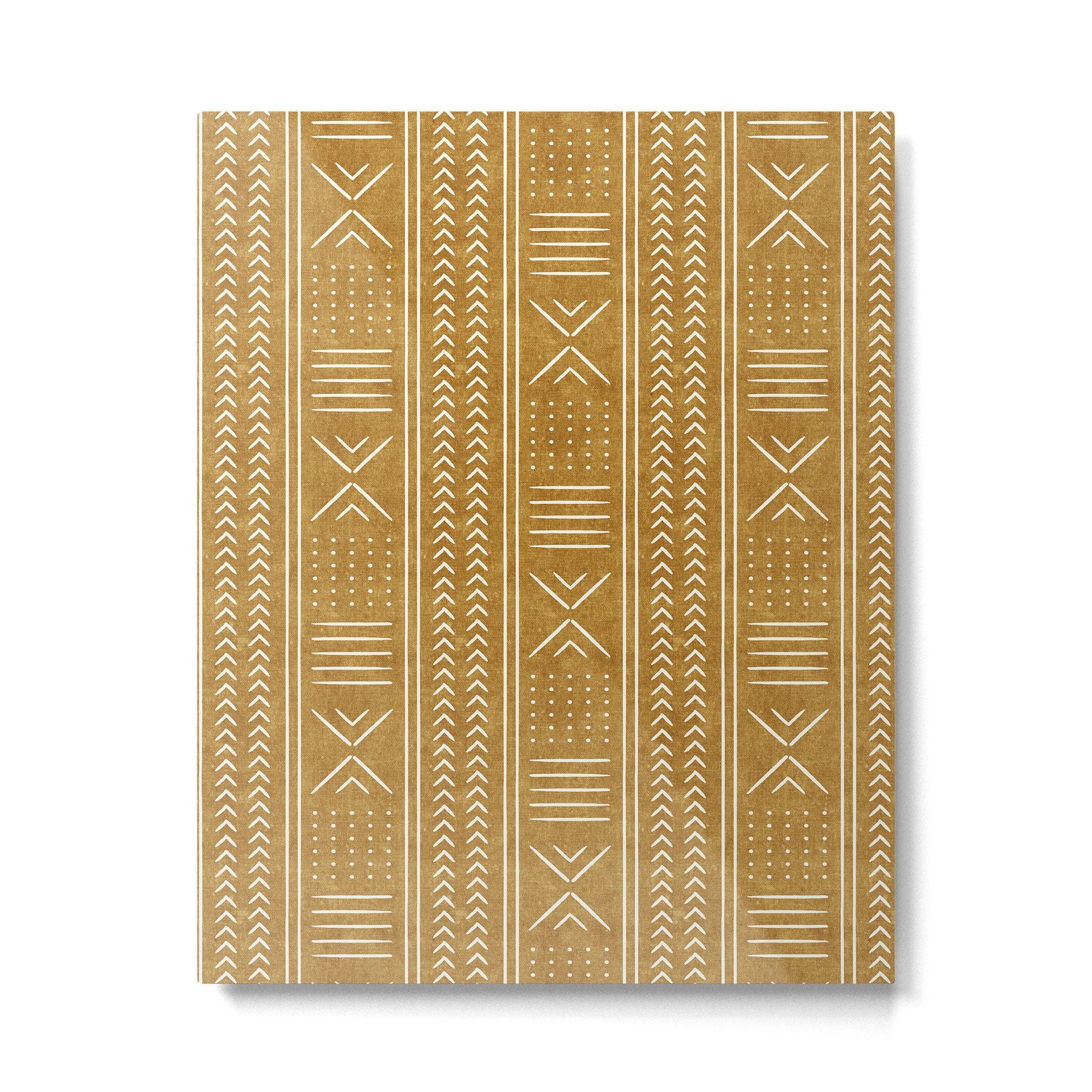 mustard mud cloth - arrow cross Metal Print | TeksDecor