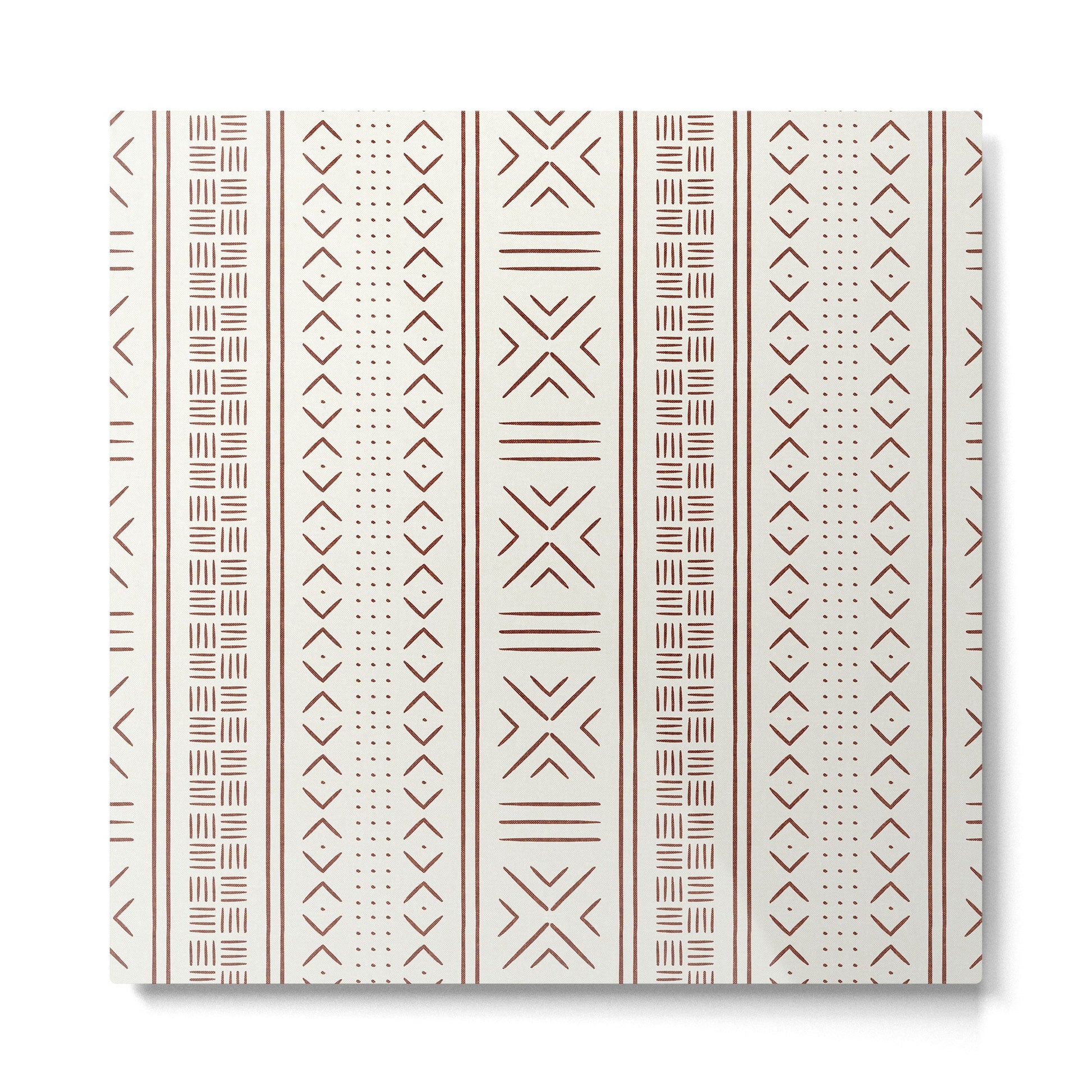 rust on bone mud cloth Metal Print | TeksDecor