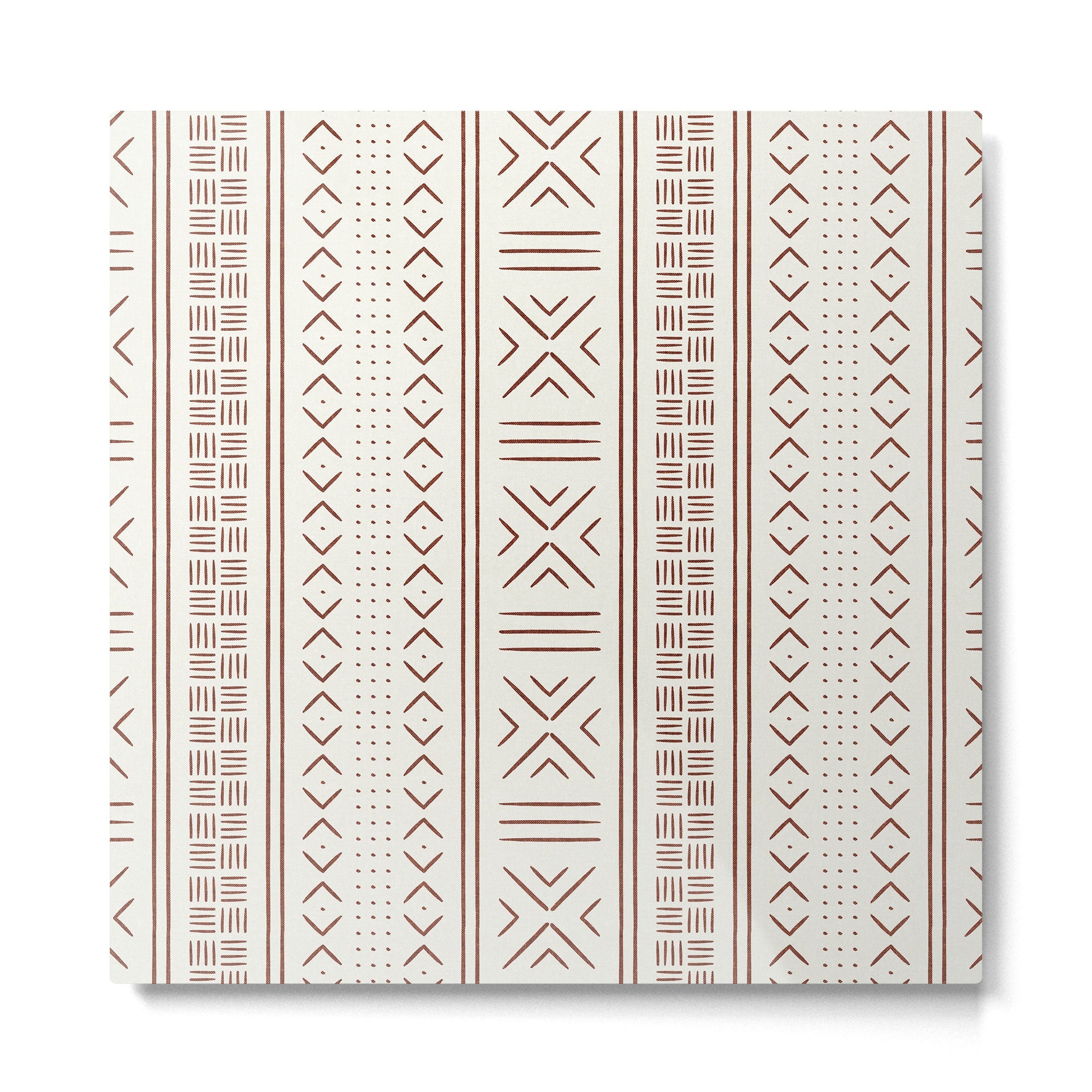 rust on bone mud cloth Metal Print | TeksDecor