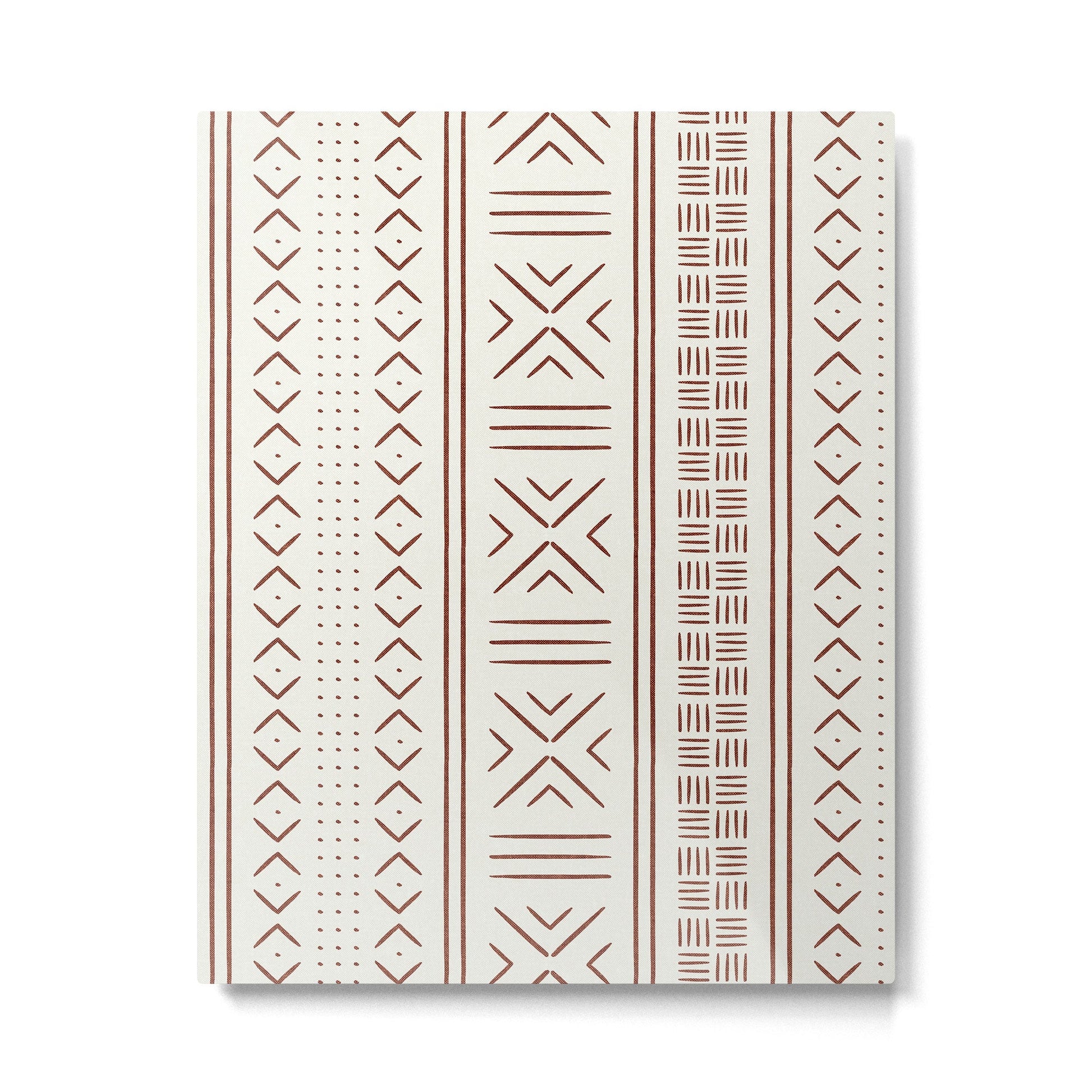 rust on bone mud cloth Metal Print | TeksDecor