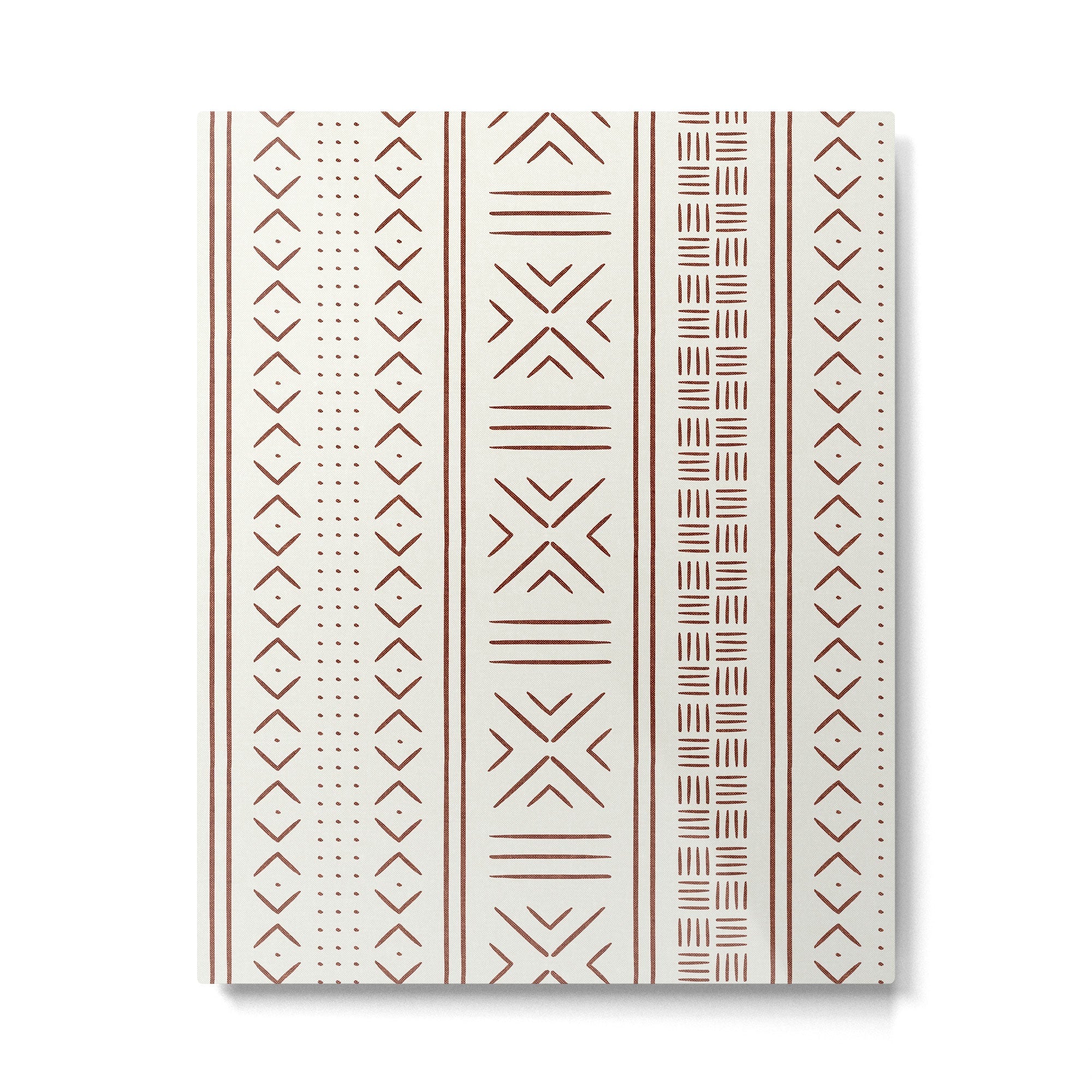 rust on bone mud cloth Metal Print | TeksDecor