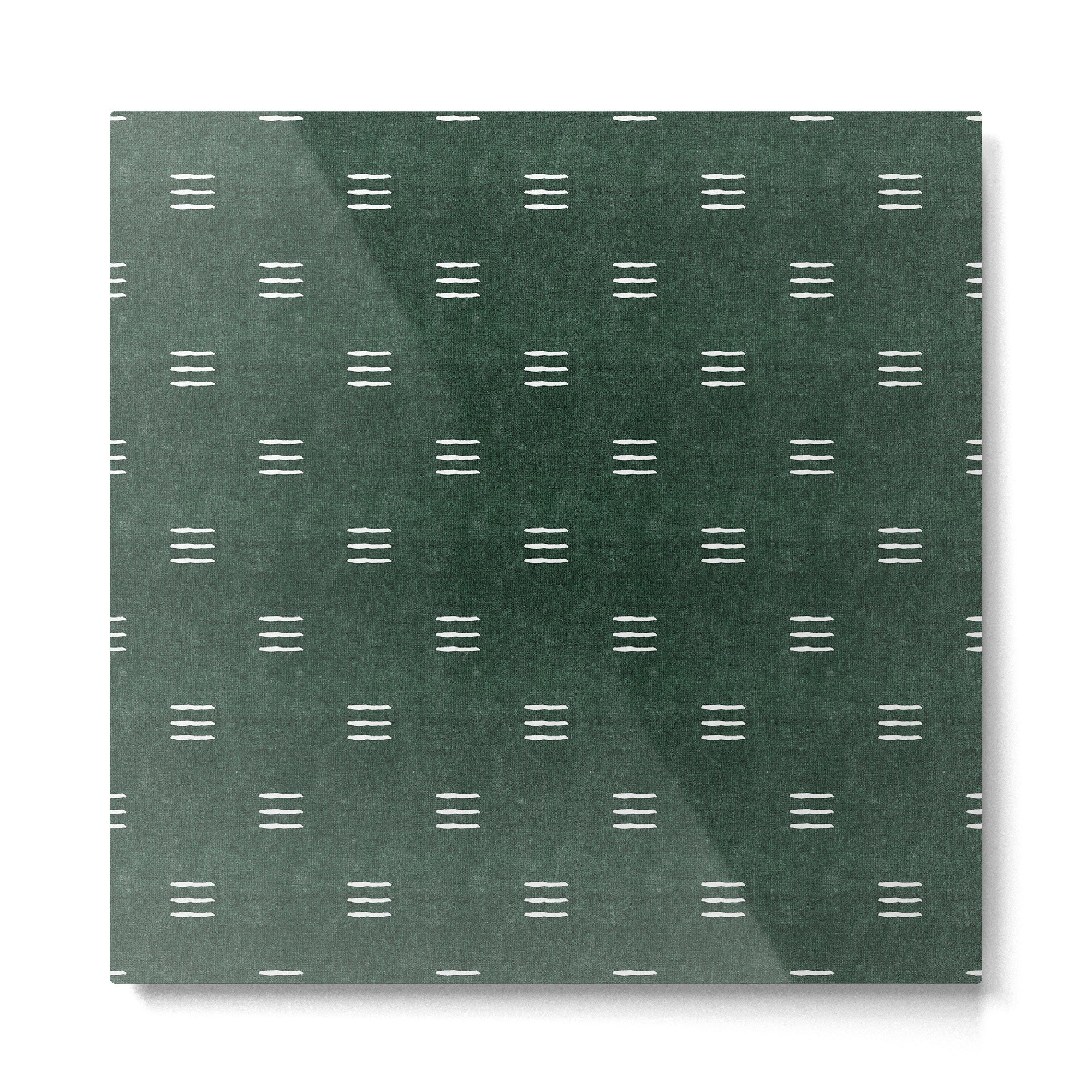 triple dash - green Metal Print | TeksDecor