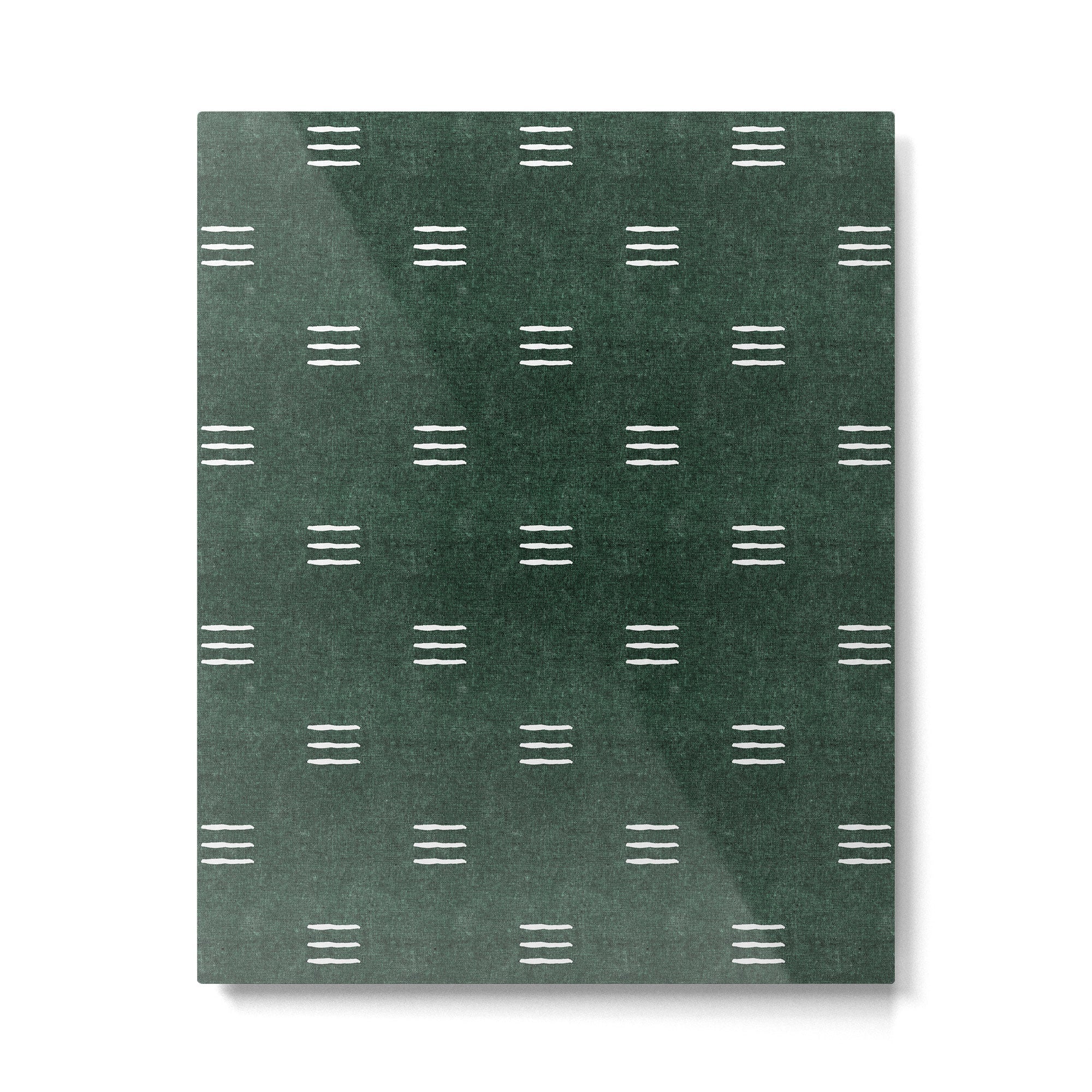 triple dash - green Metal Print | TeksDecor