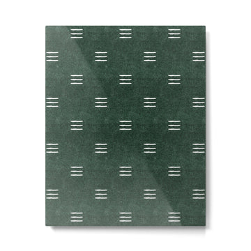 triple dash - green Metal Print | TeksDecor