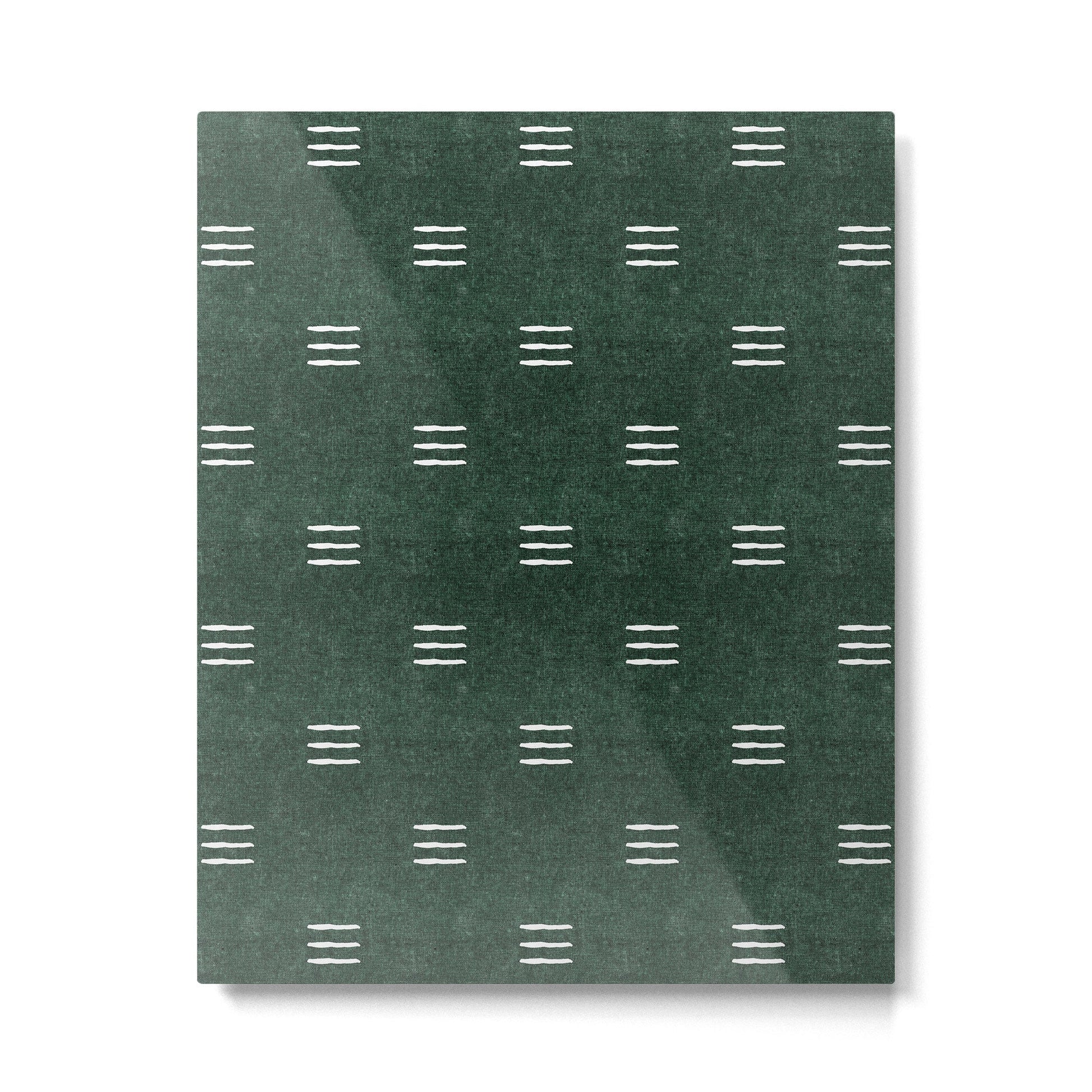 triple dash - green Metal Print | TeksDecor