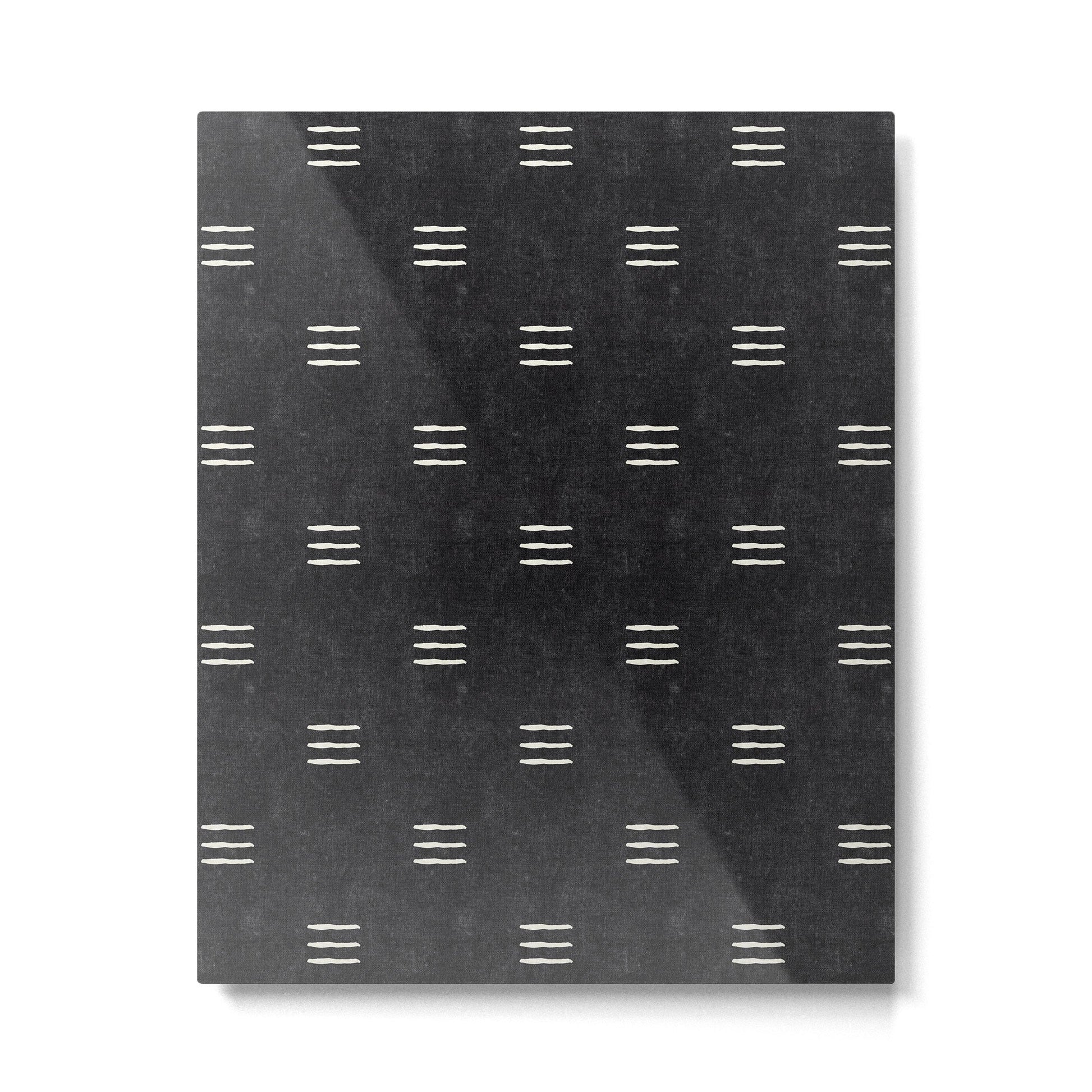 triple dash - onyx Metal Print | TeksDecor