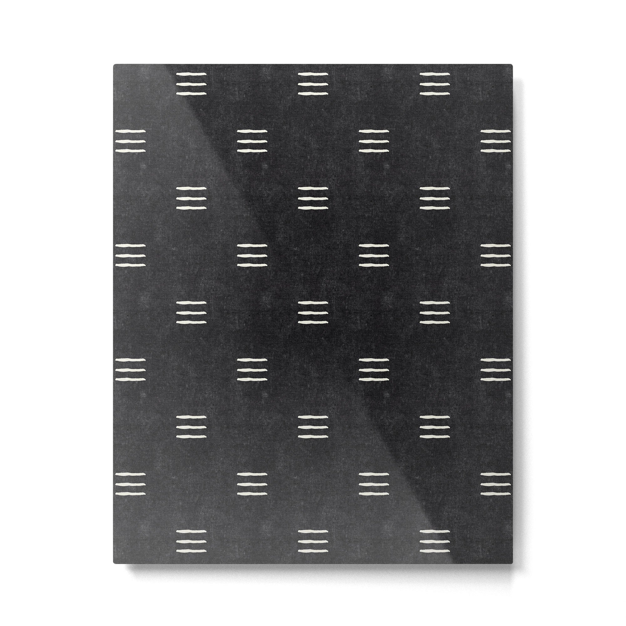 triple dash - onyx Metal Print | TeksDecor