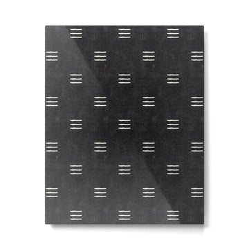 triple dash - onyx Metal Print | TeksDecor