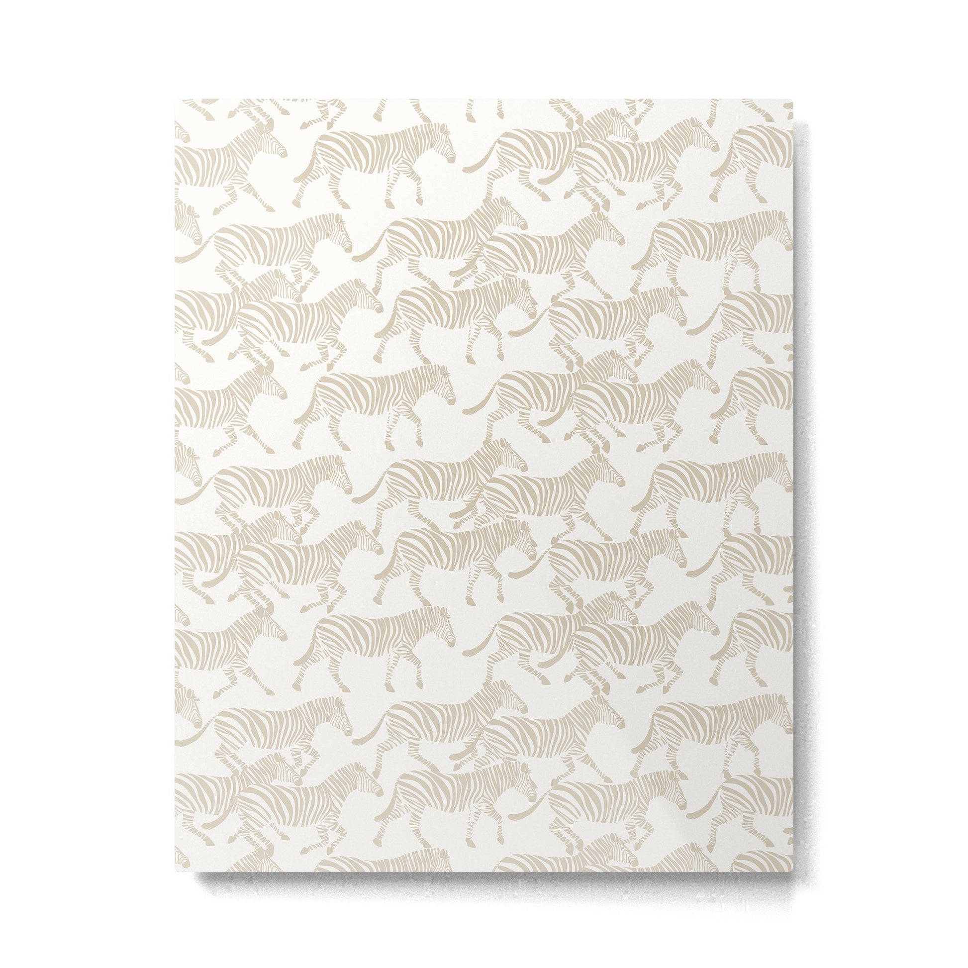 Zebras in tan Metal Print | TeksDecor