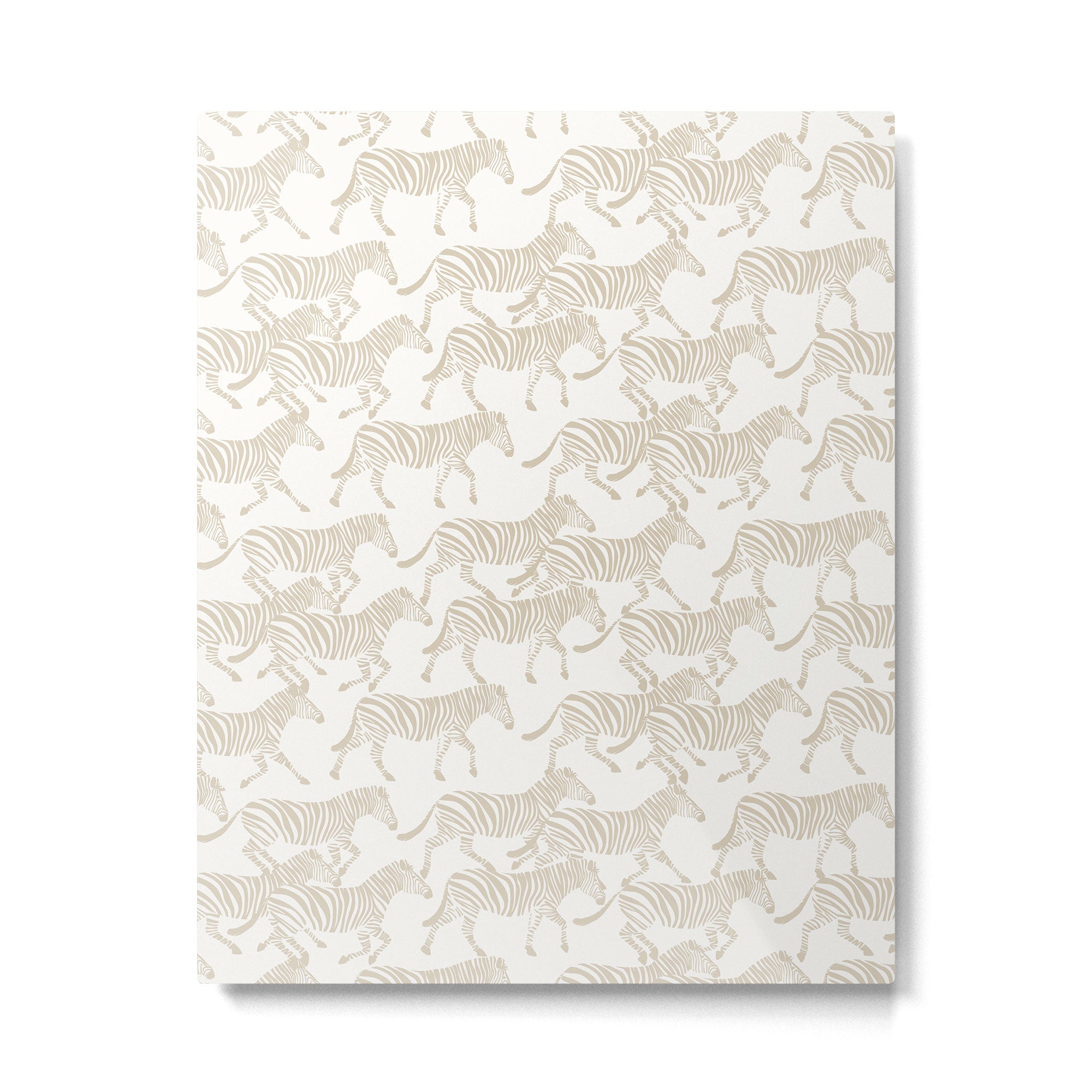 Zebras in tan Metal Print | TeksDecor