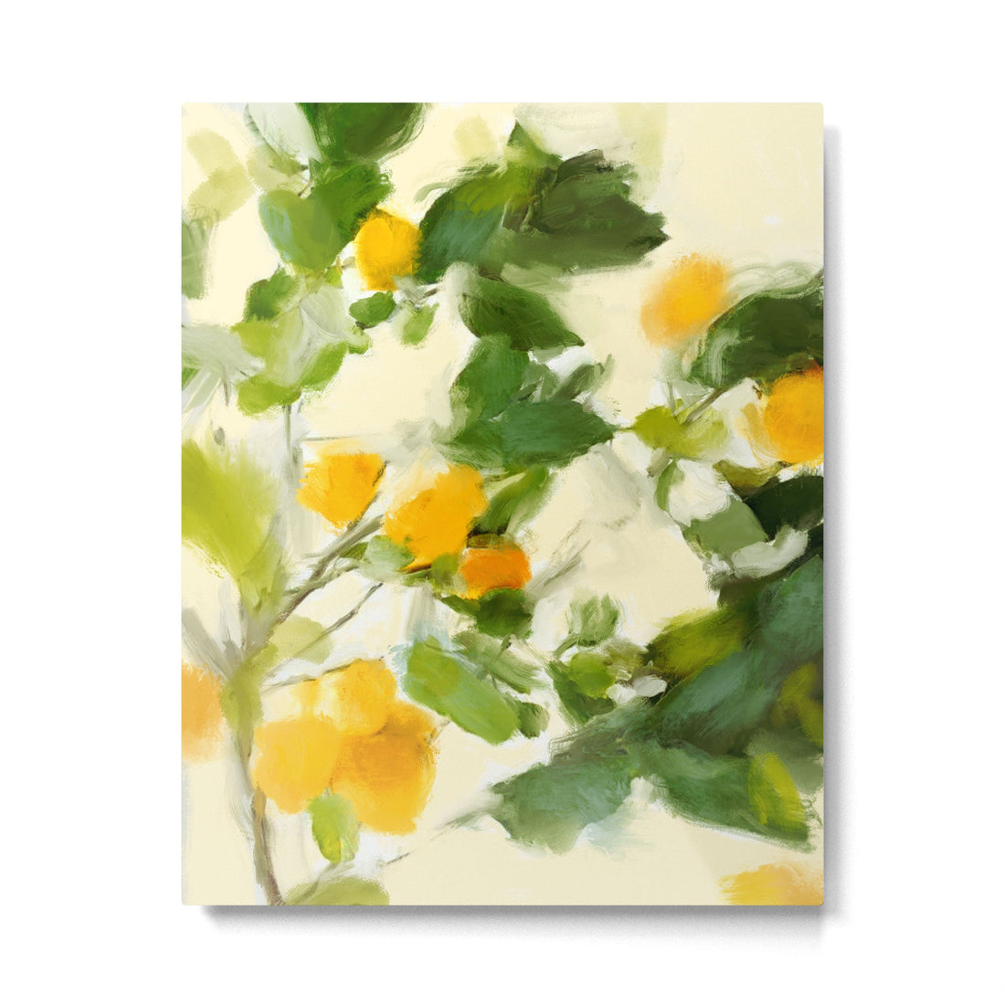 abstract art lemon tree Metal Print | TeksDecor