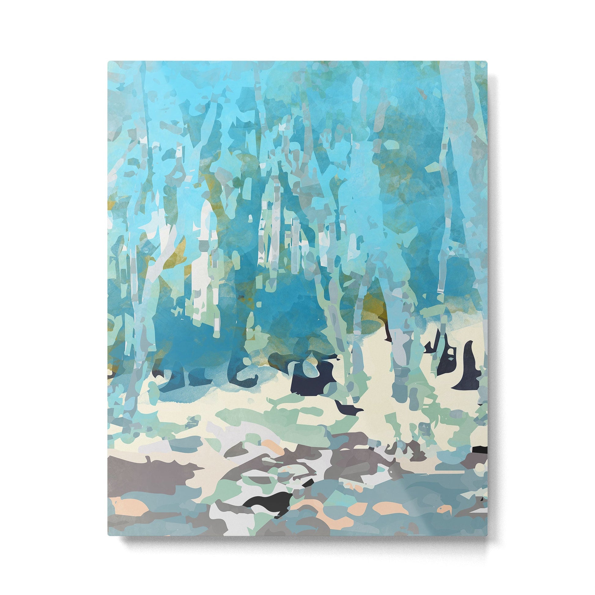abstract forest in pastels Metal Print | TeksDecor
