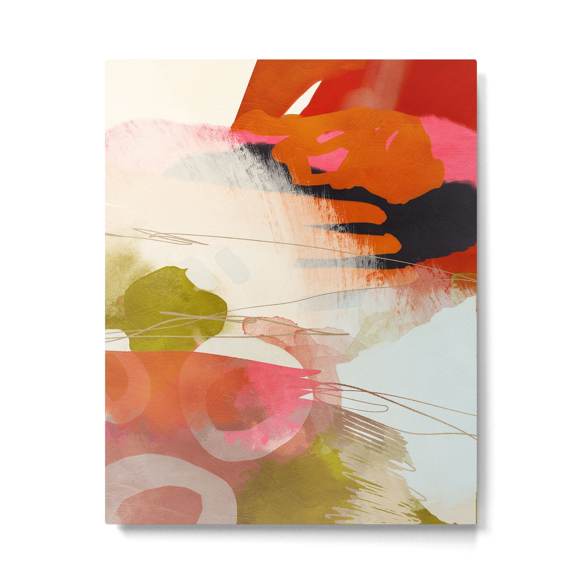 abstract landscape phantasy Metal Print | TeksDecor