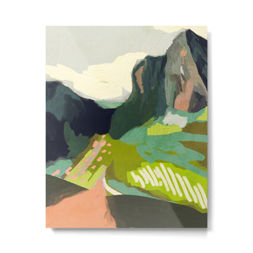 abstract mountain landscape Metal Print | TeksDecor
