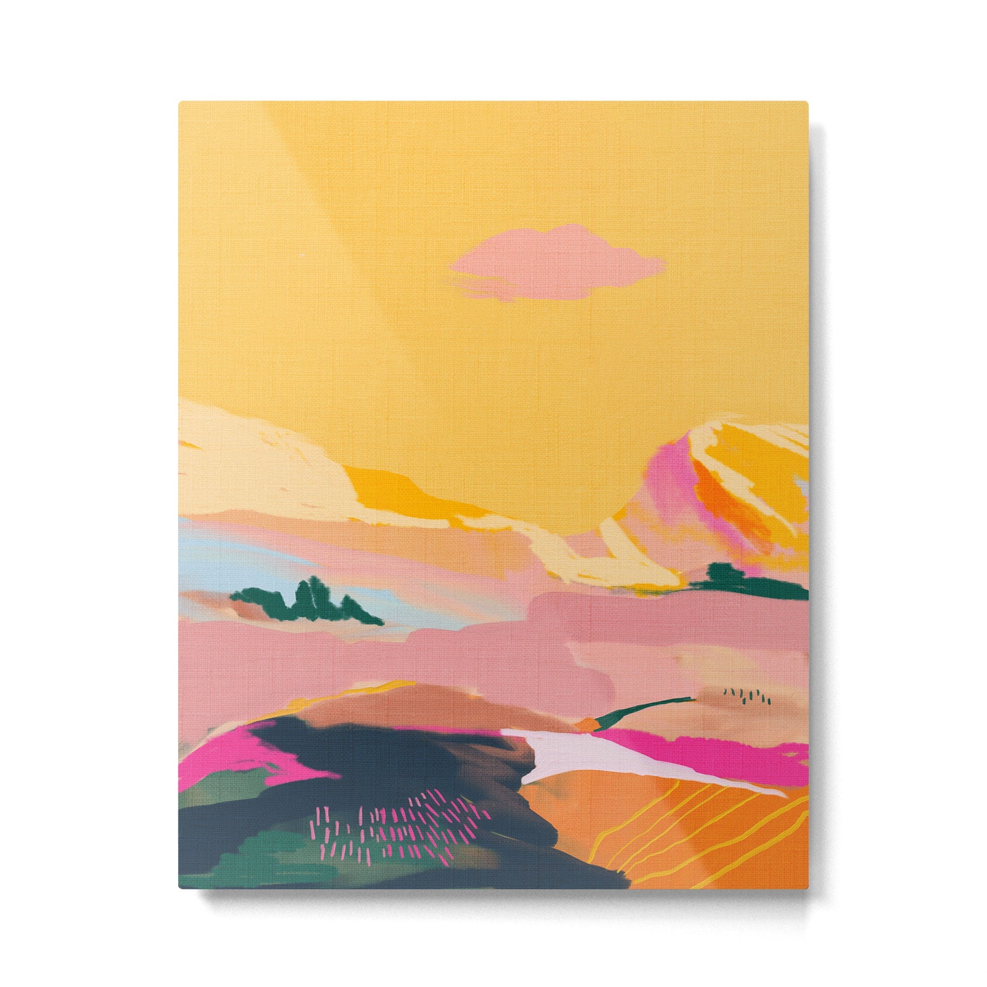 abstract pink dream cloud sky Metal Print | TeksDecor