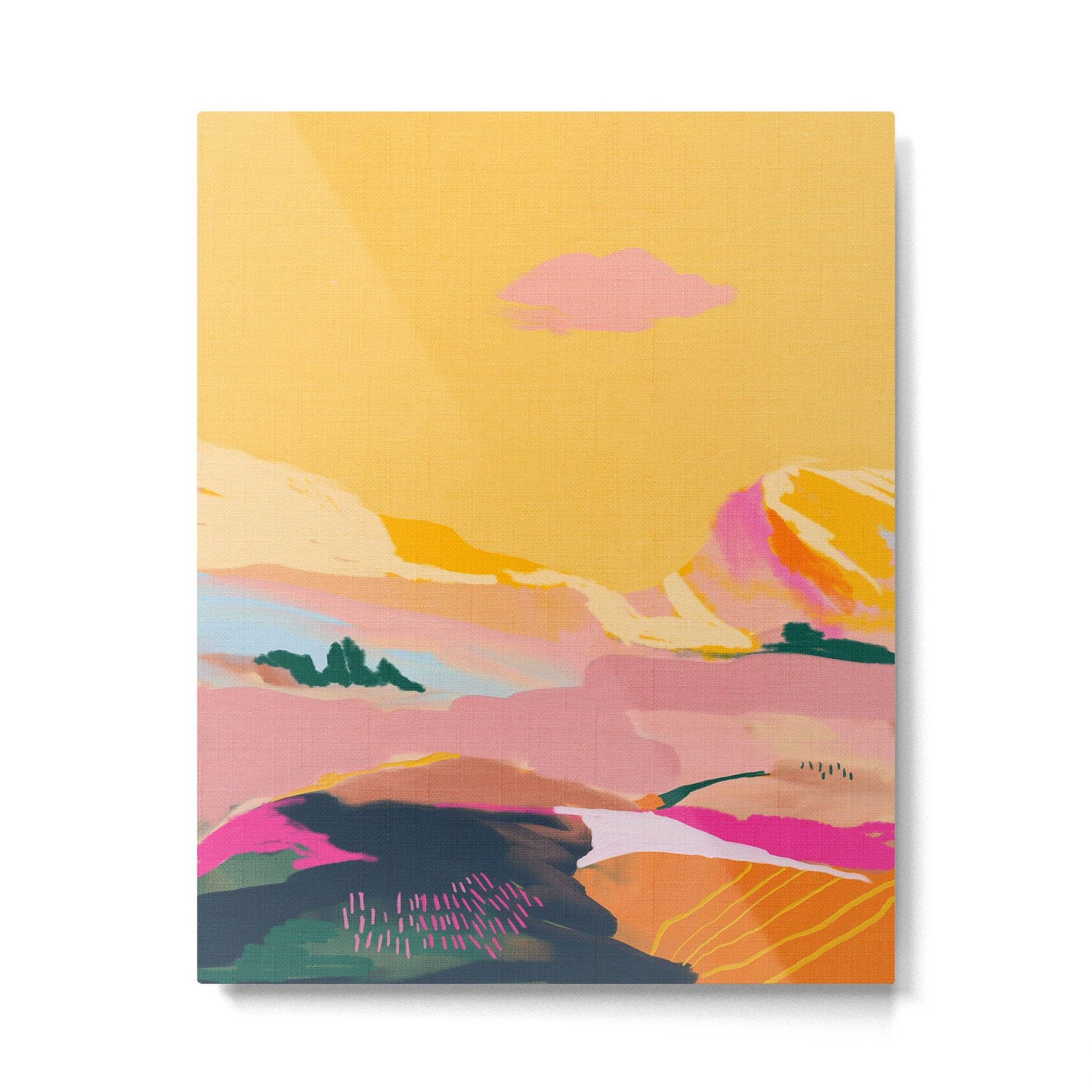 abstract pink dream cloud sky Metal Print | TeksDecor