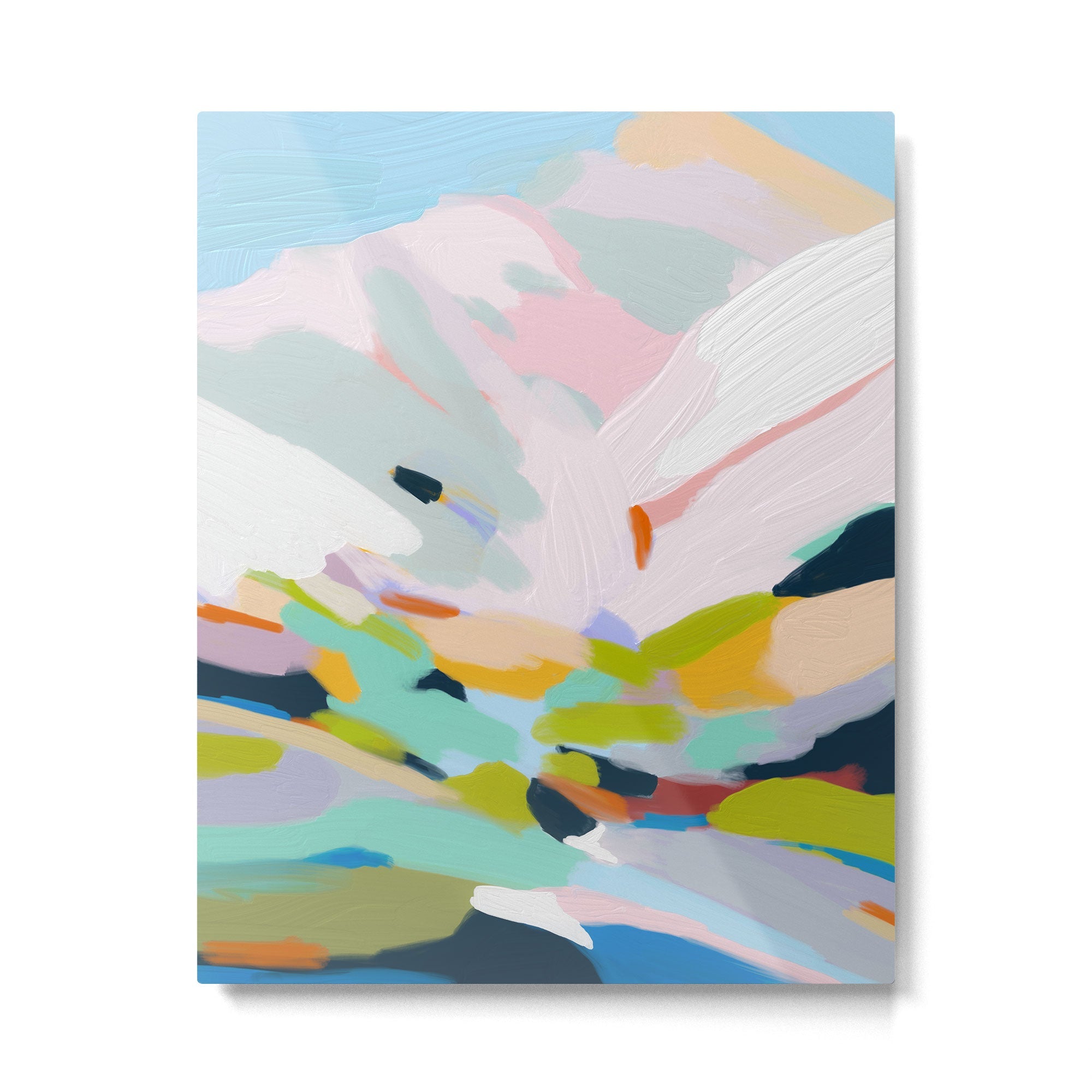 abstract summer hills Metal Print | TeksDecor