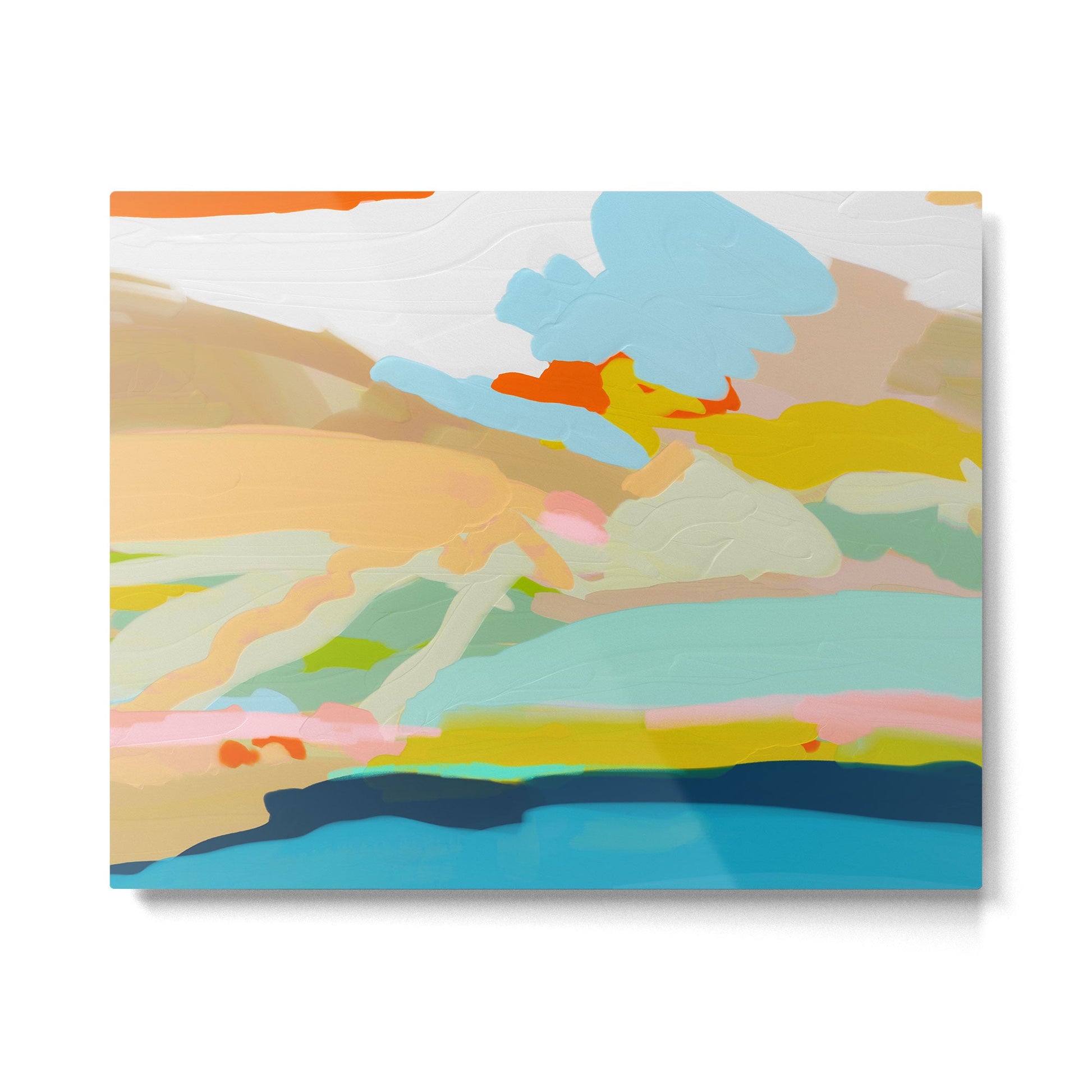 abstract summer landscape Metal Print | TeksDecor