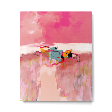 beach life pink Metal Print | TeksDecor