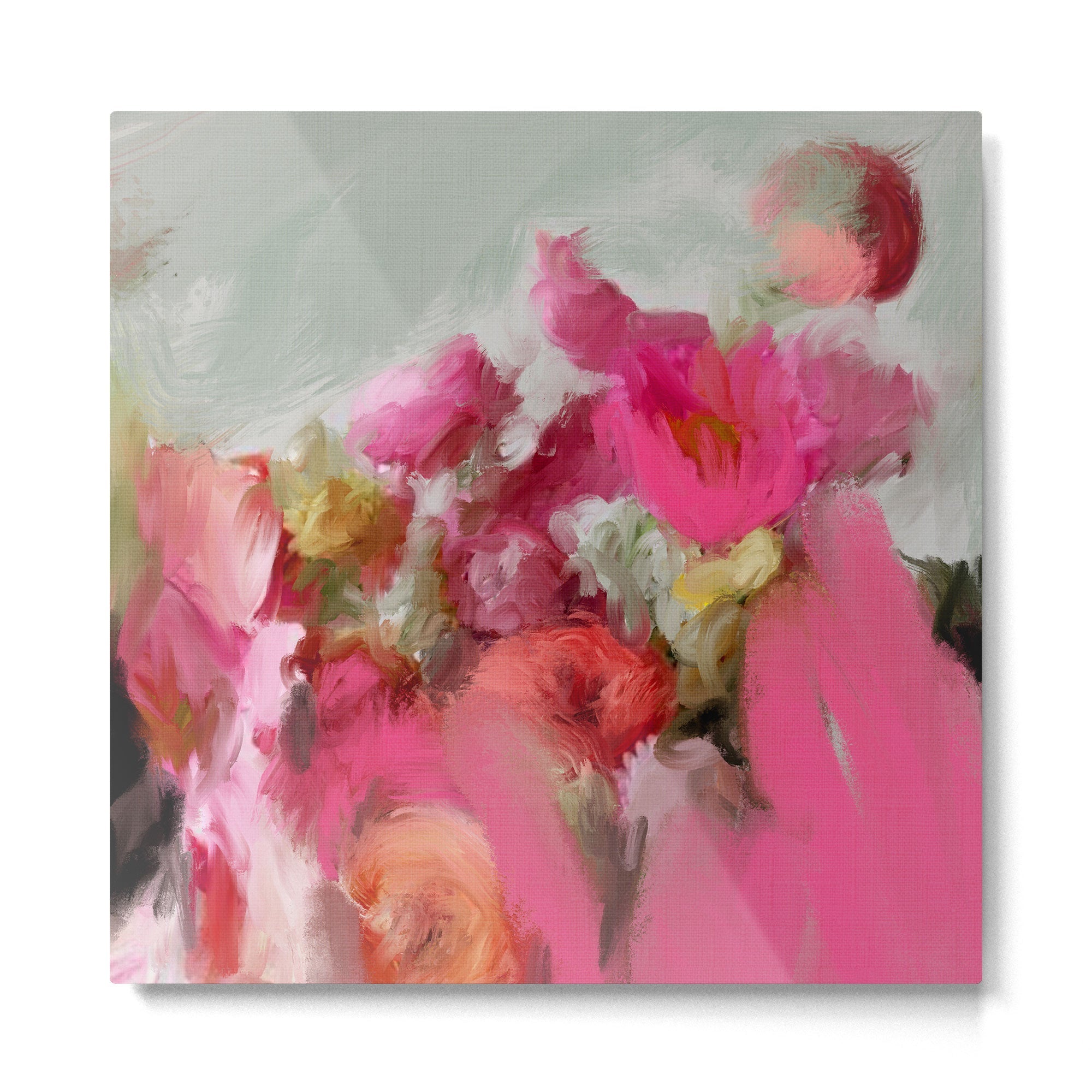 Bouquet floral abstract art Metal Print | TeksDecor