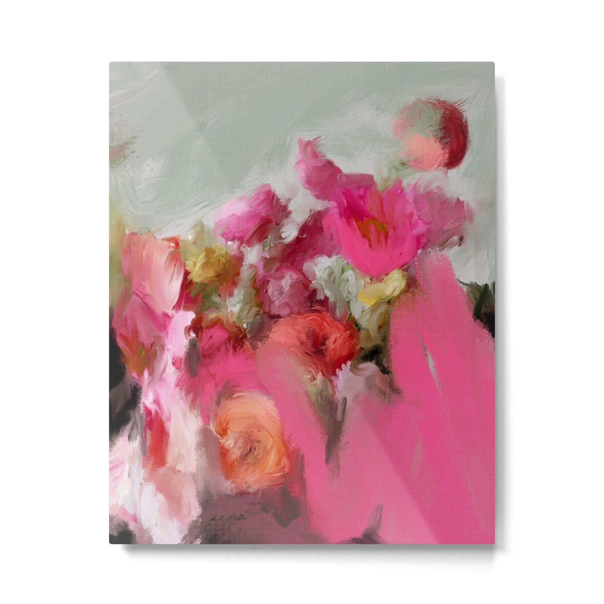 Bouquet floral abstract art Metal Print | TeksDecor