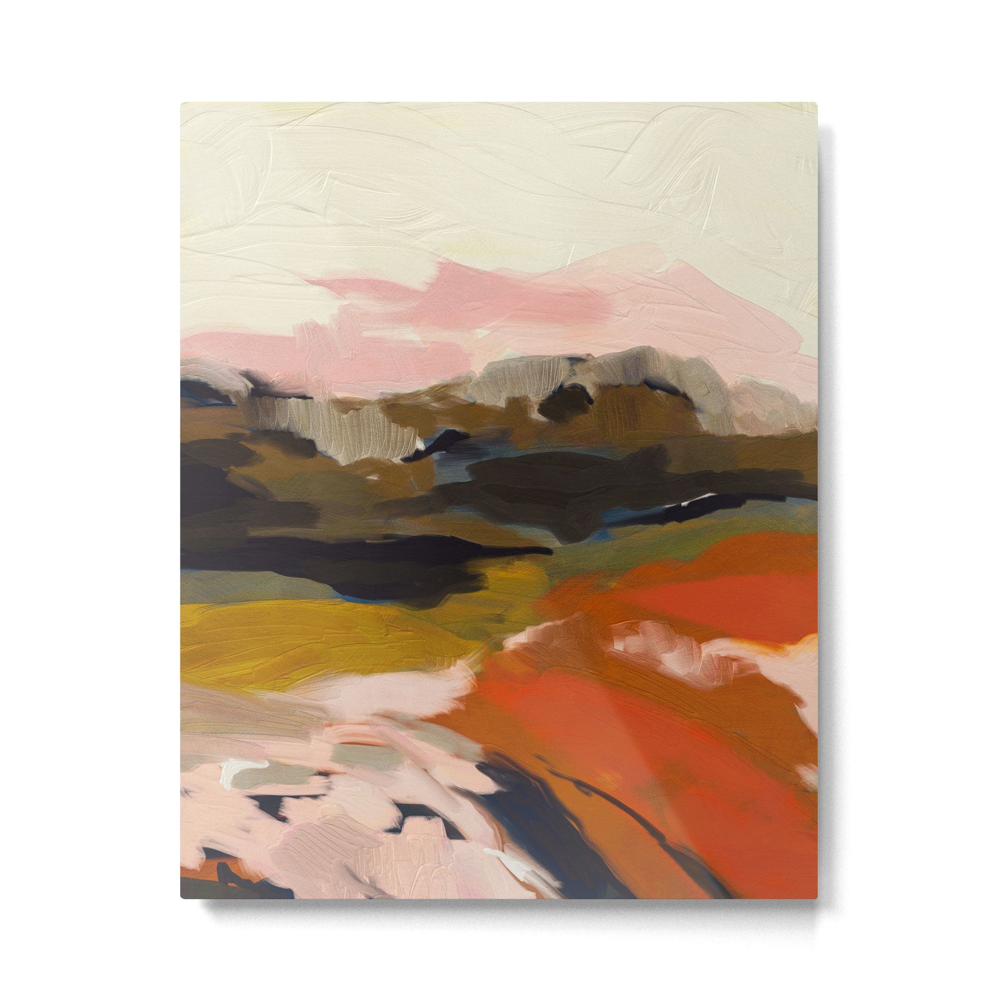 fall abstract landscape Metal Print | TeksDecor
