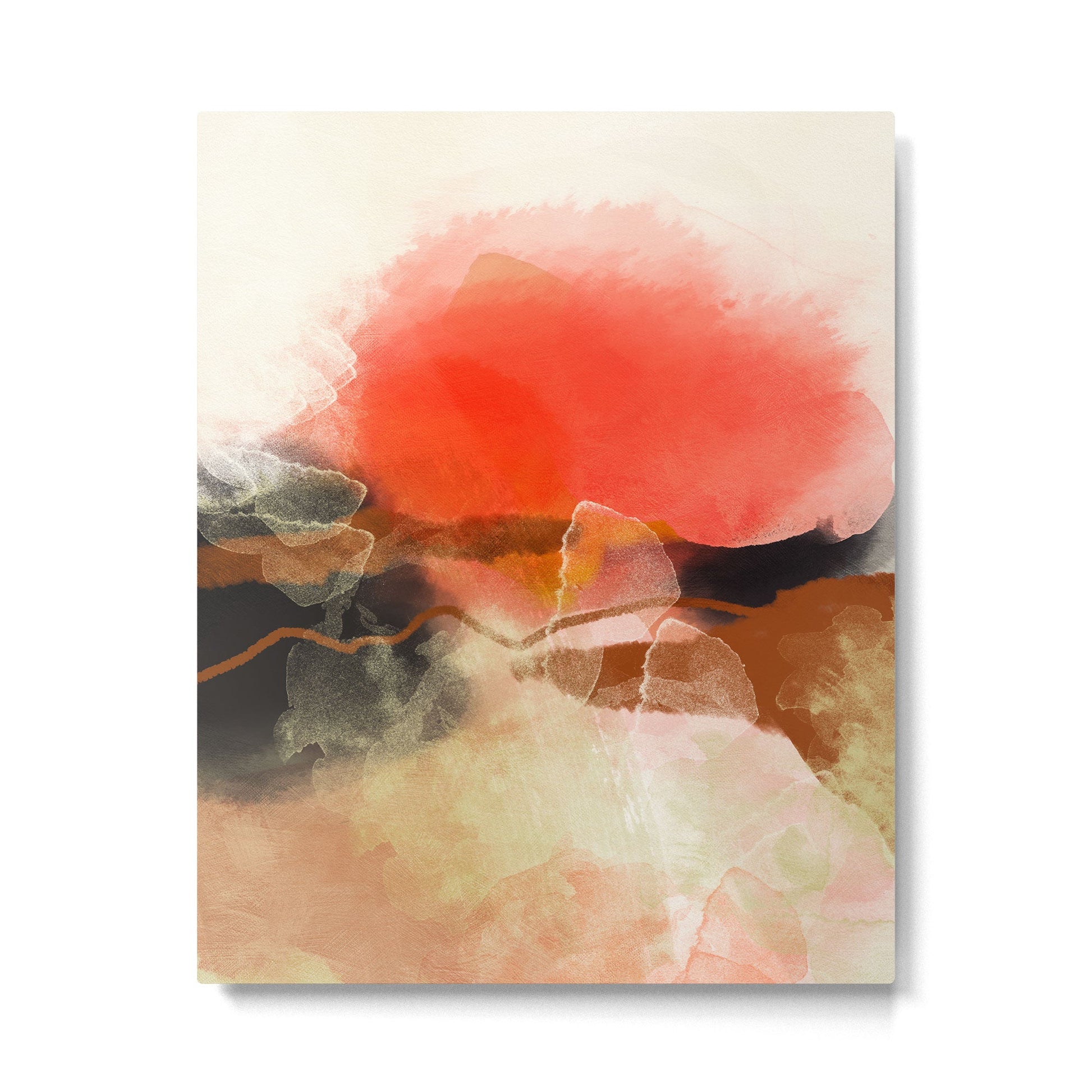 peachy sun Metal Print | TeksDecor