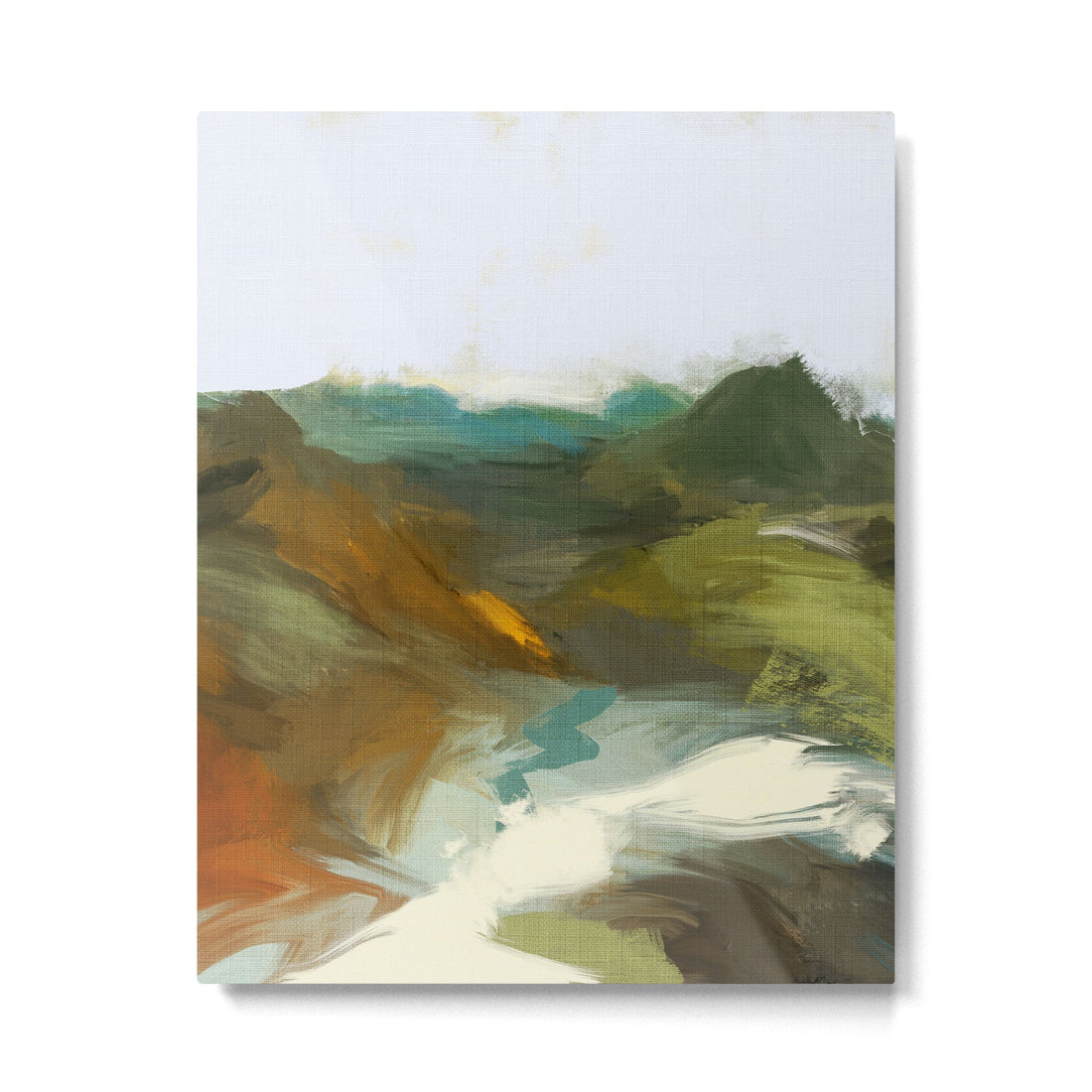 the path abstract landscape art Metal Print | TeksDecor