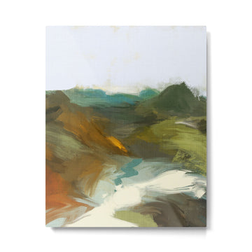 the path abstract landscape art Metal Print | TeksDecor