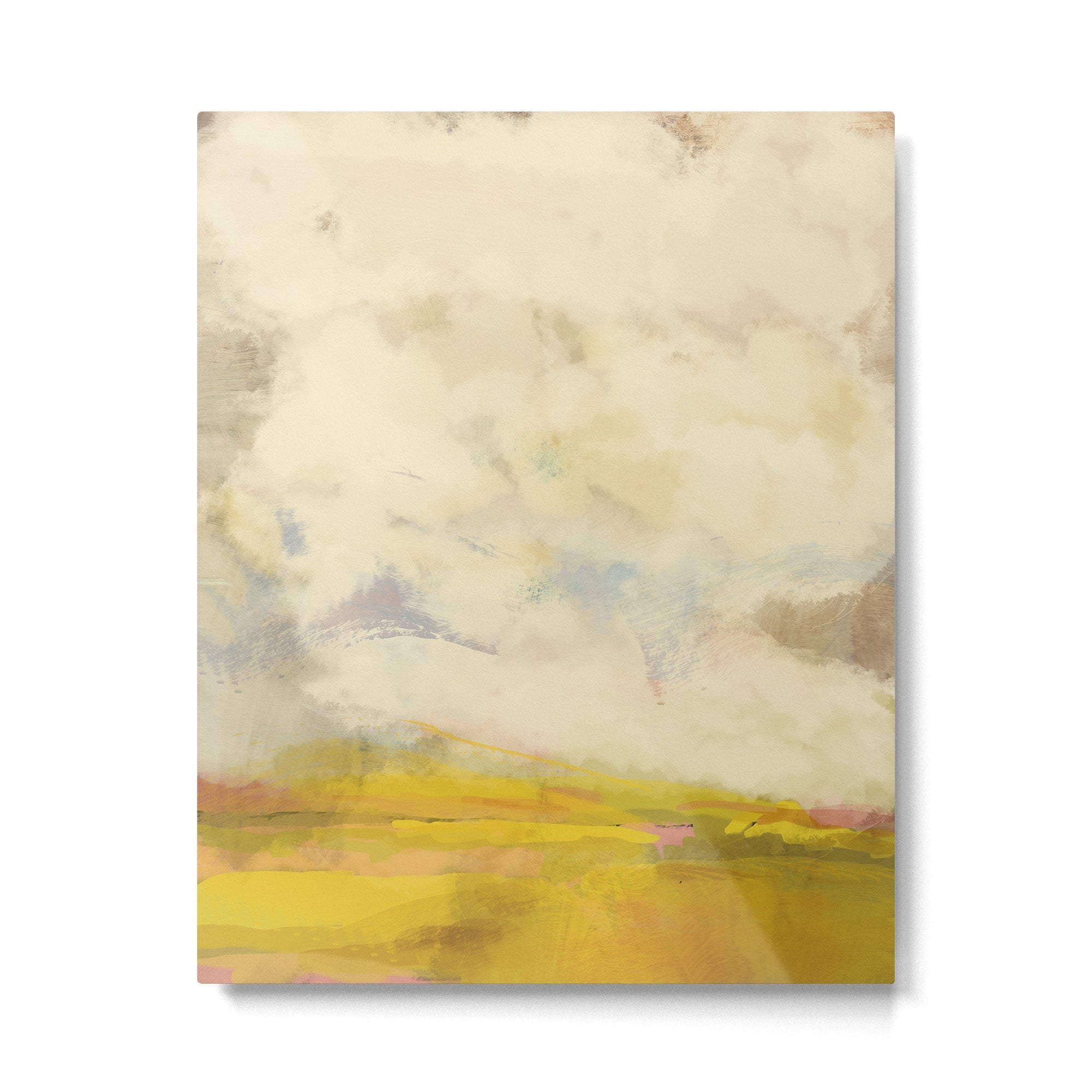the sky over the fields abstract landscape Metal Print | TeksDecor