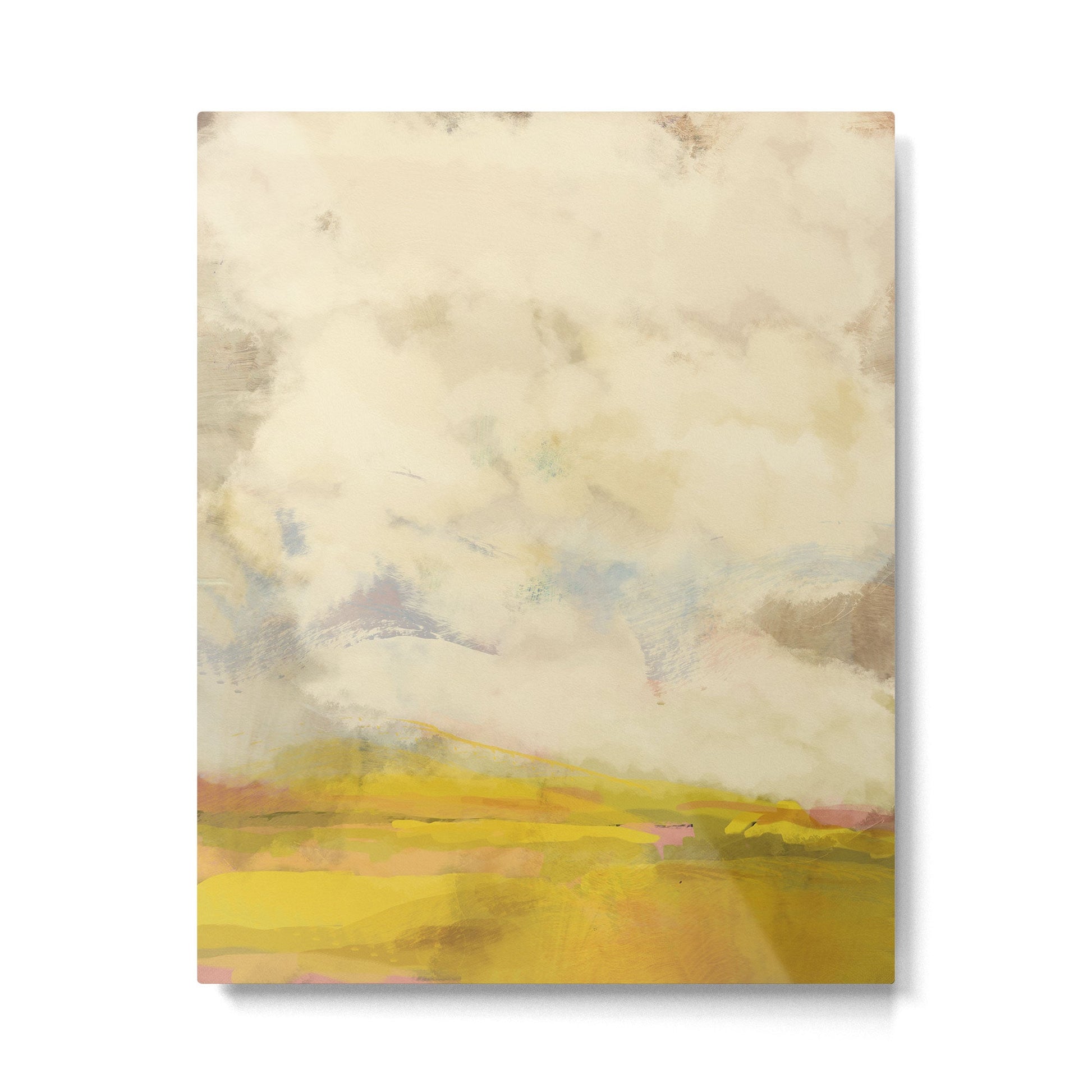 the sky over the fields abstract landscape Metal Print | TeksDecor