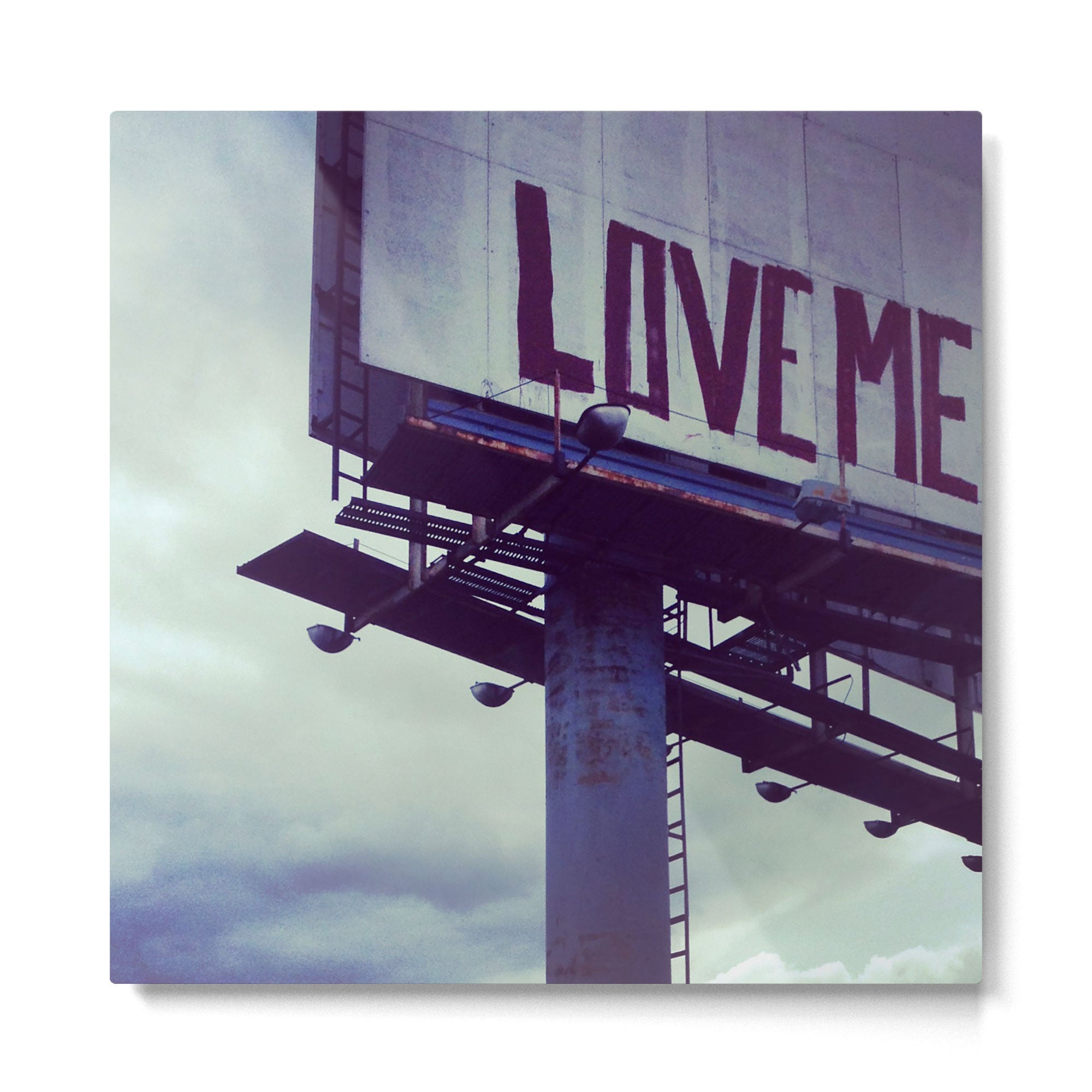 Love Me Metal Print | TeksDecor
