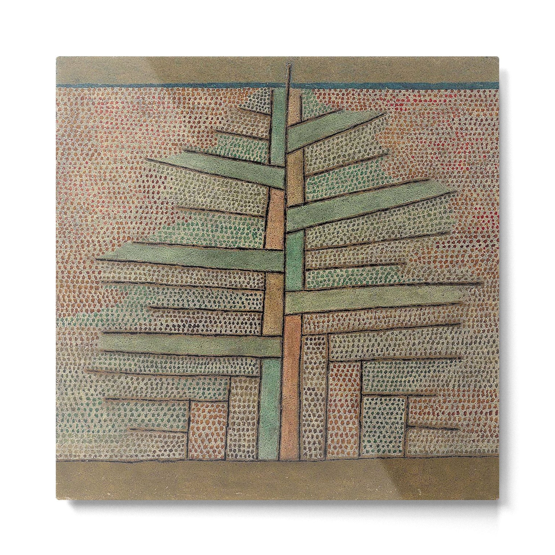 "The Pine Tree" by Paul Klee (1932) Metal Print | TeksDecor