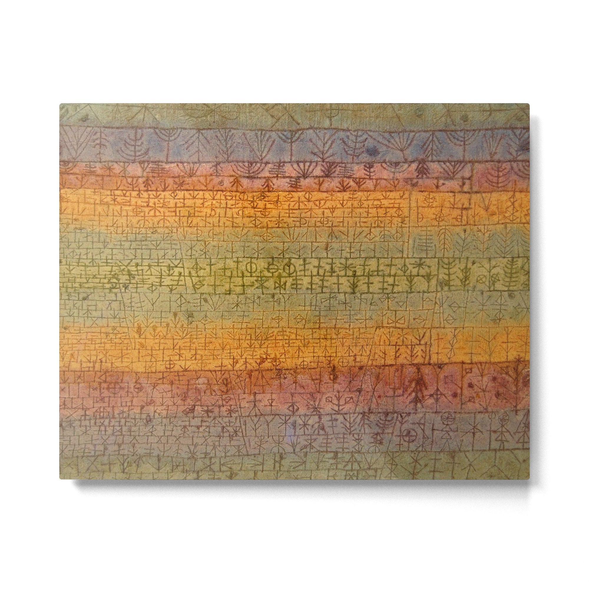 "Tree Nursery" by Paul Klee (1929) Metal Print | TeksDecor