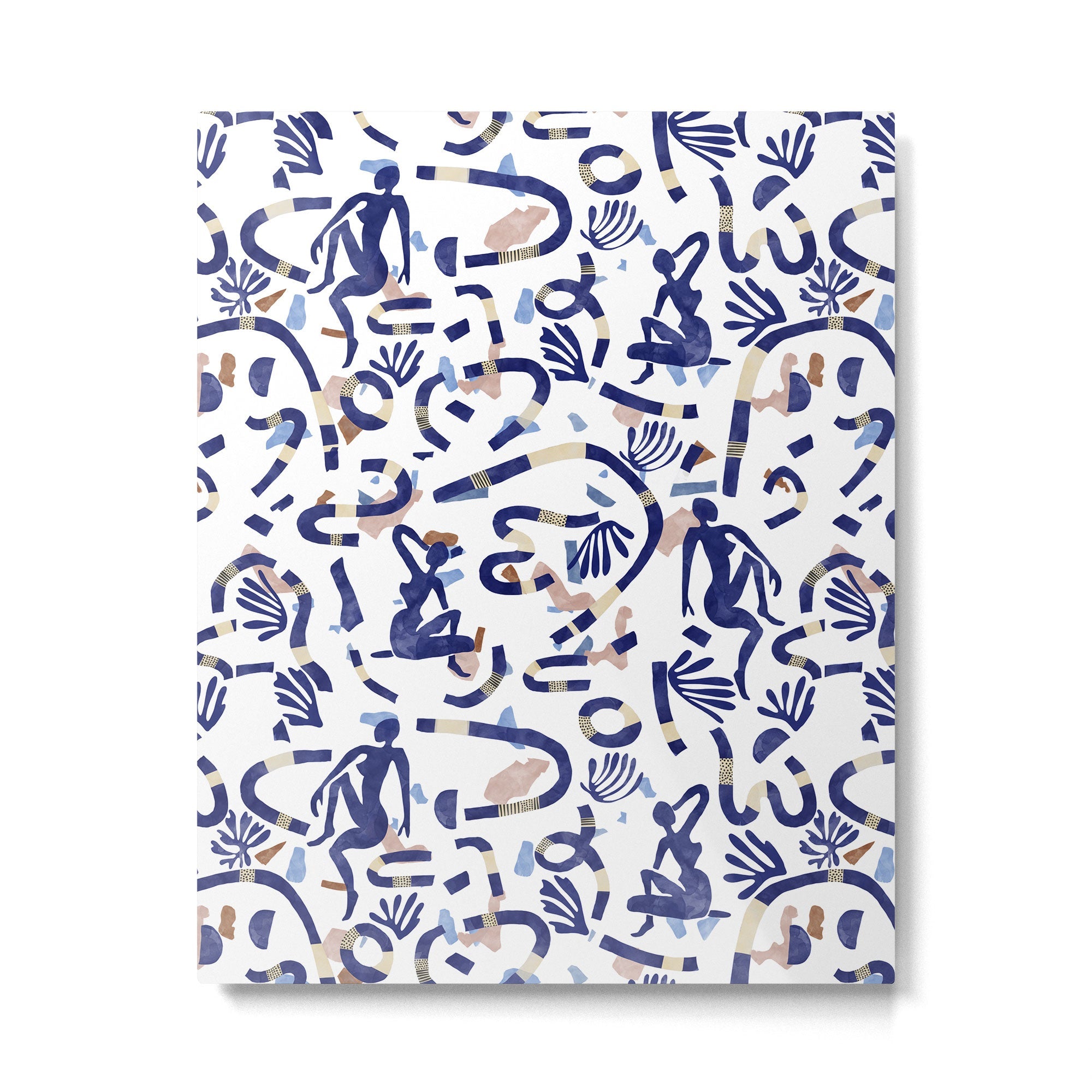 Abstract women between shapes II Metal Print | TeksDecor
