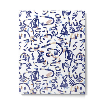 Abstract women between shapes II Metal Print | TeksDecor