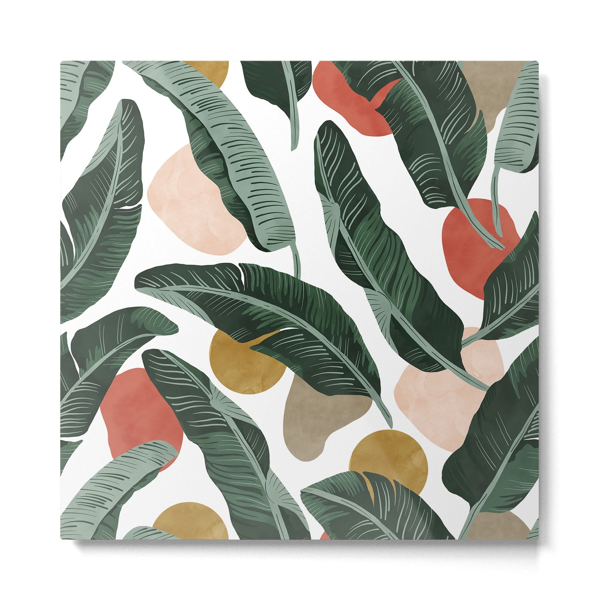 Modern banana leaf Metal Print | TeksDecor