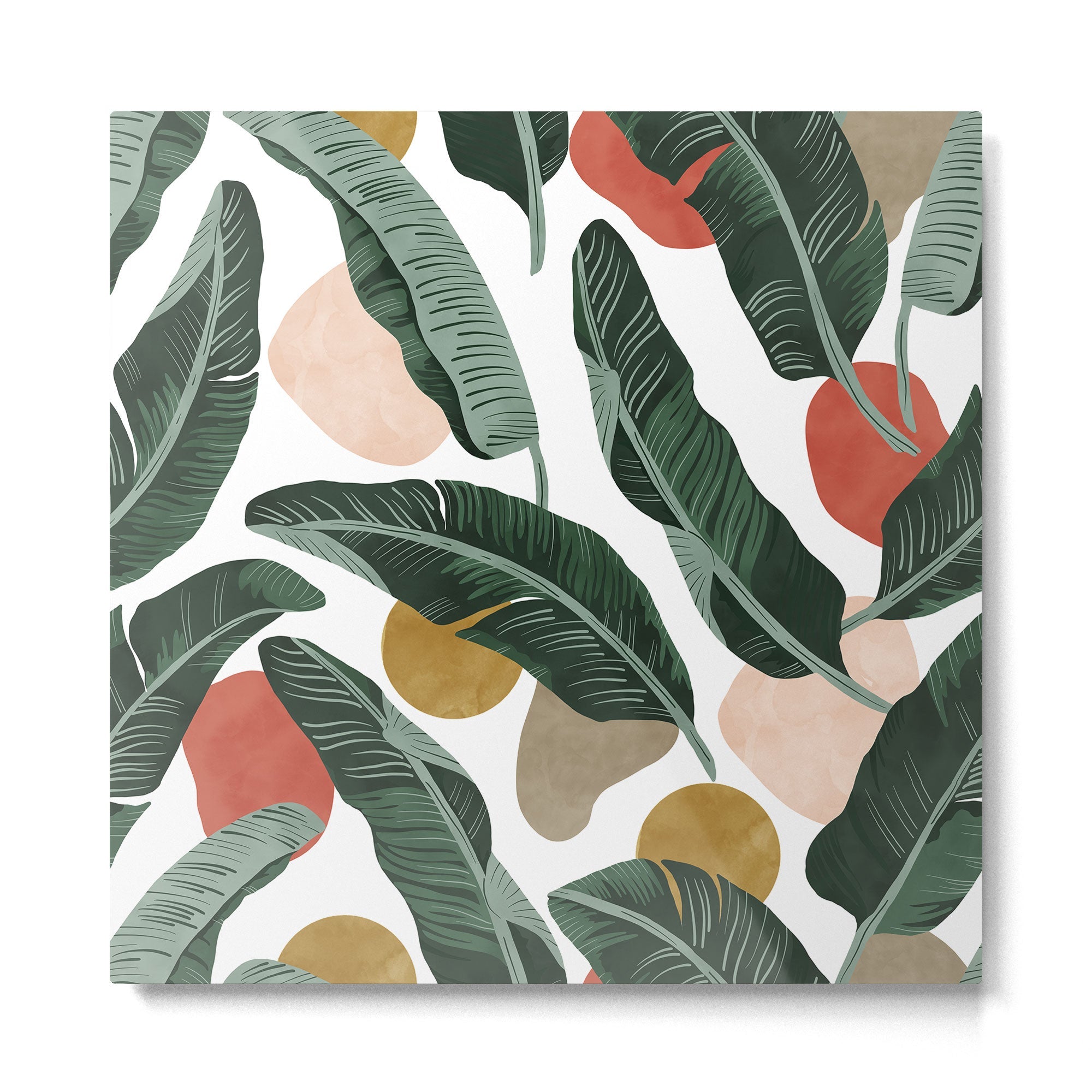 Modern banana leaf Metal Print | TeksDecor