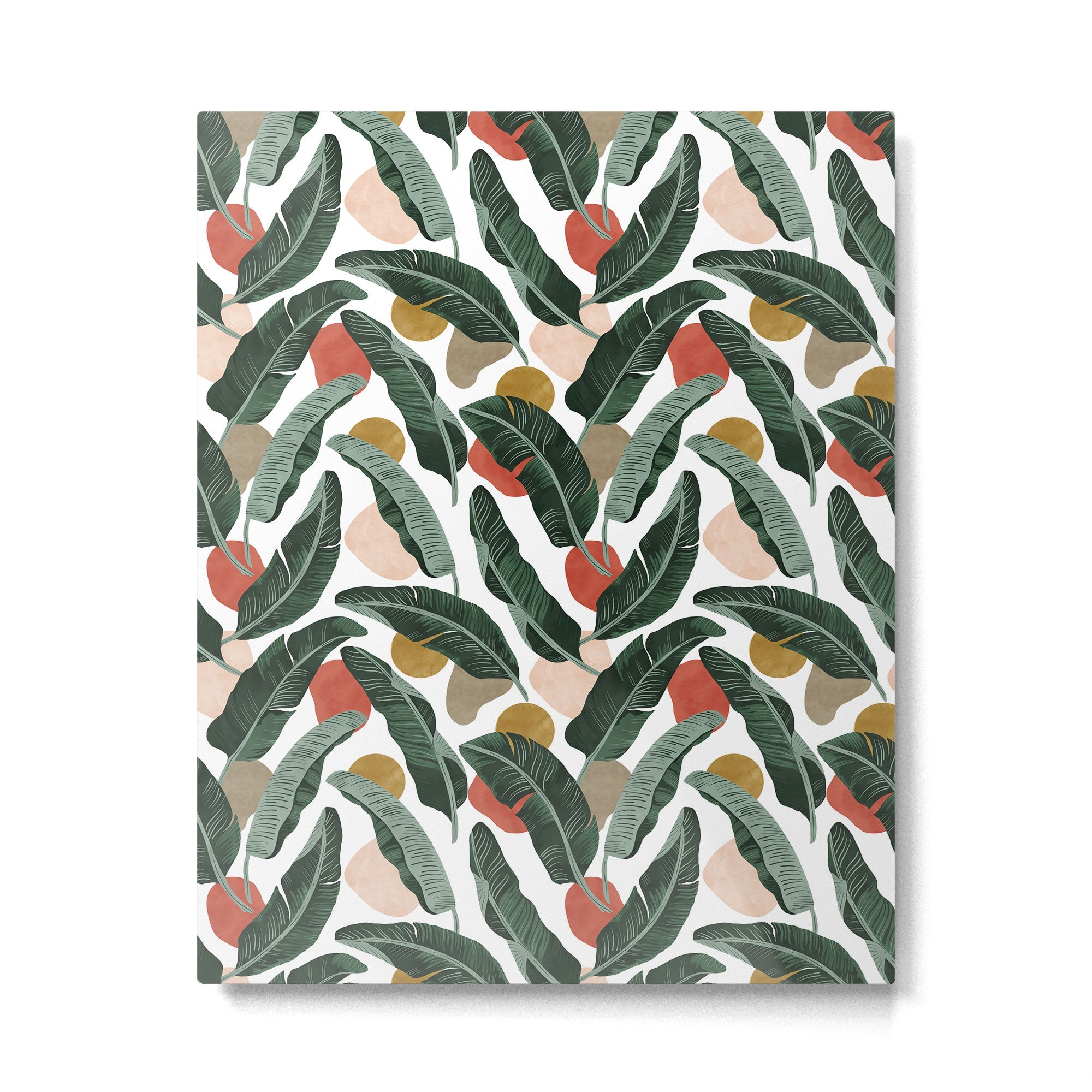 Modern banana leaf Metal Print | TeksDecor