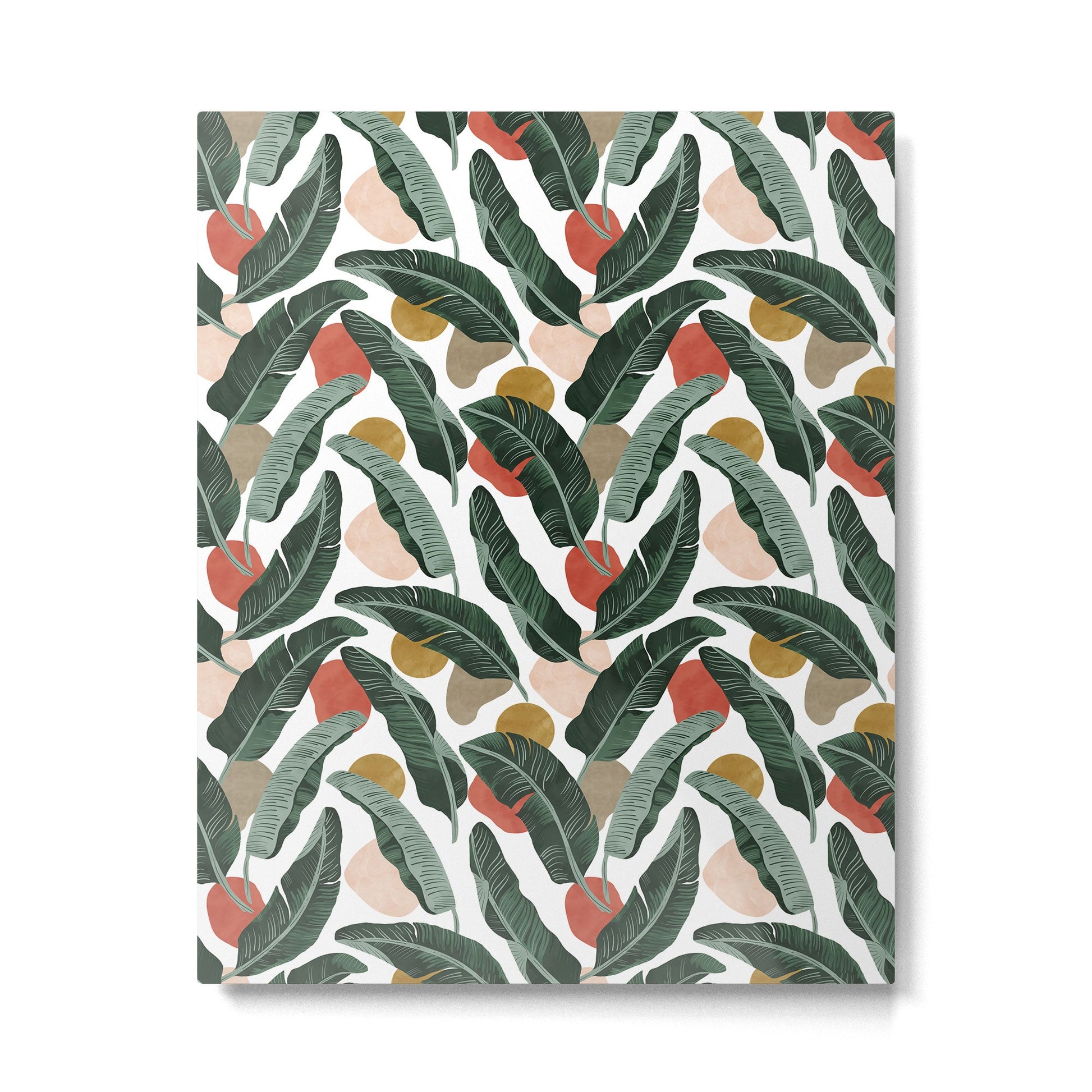 Modern banana leaf Metal Print | TeksDecor