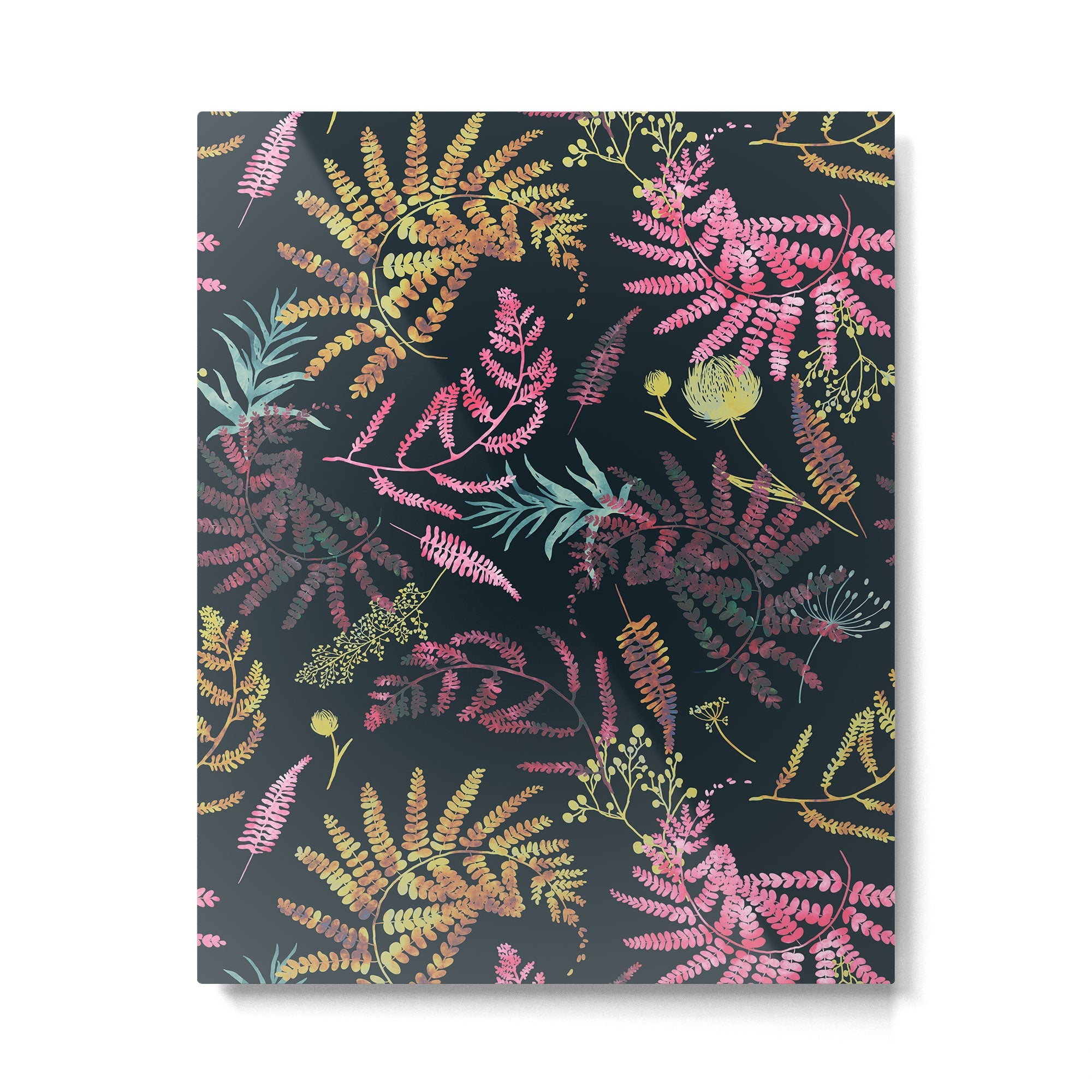 Vibrant meadow in the dark 77 Metal Print | TeksDecor