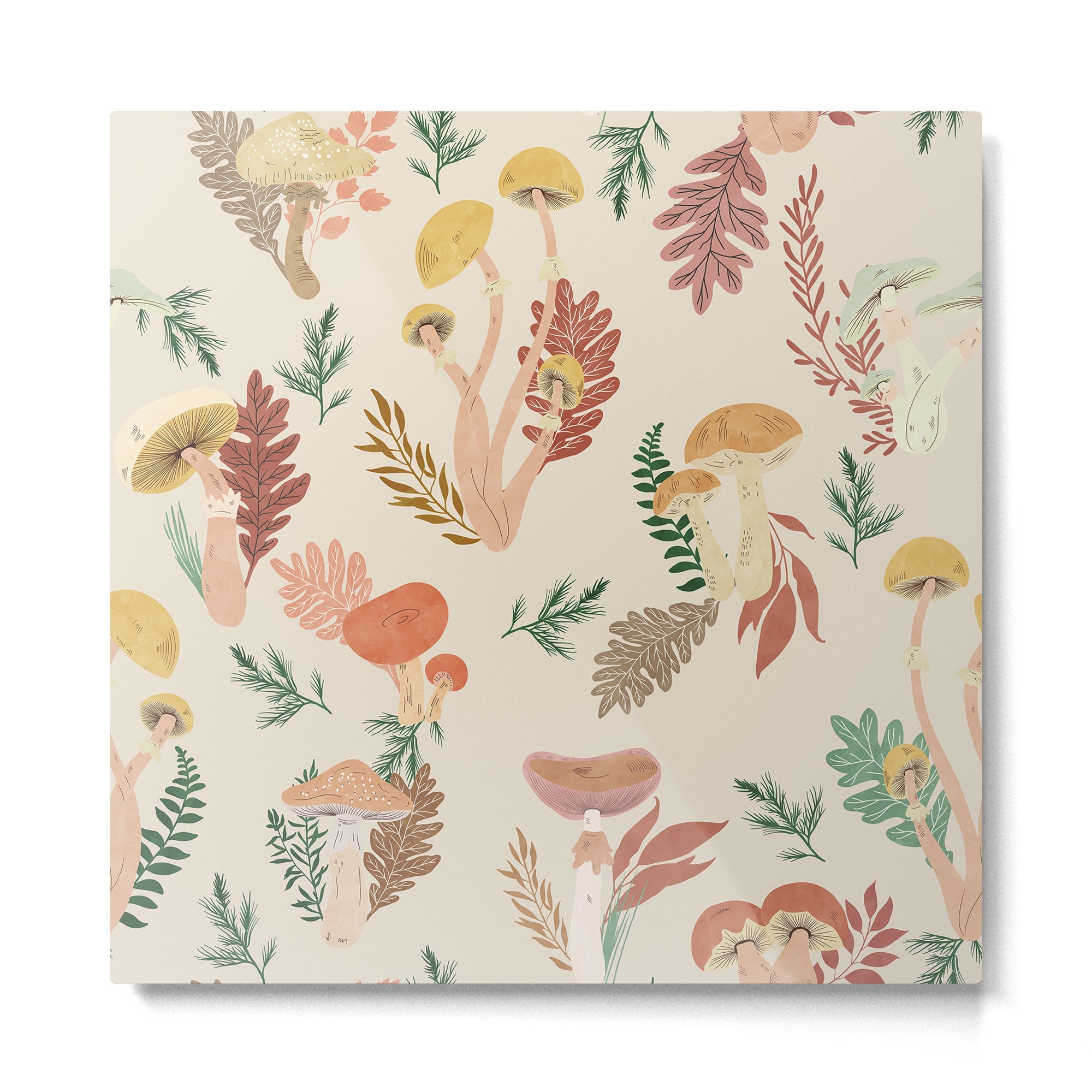 Wild mushrooms I Metal Print | TeksDecor