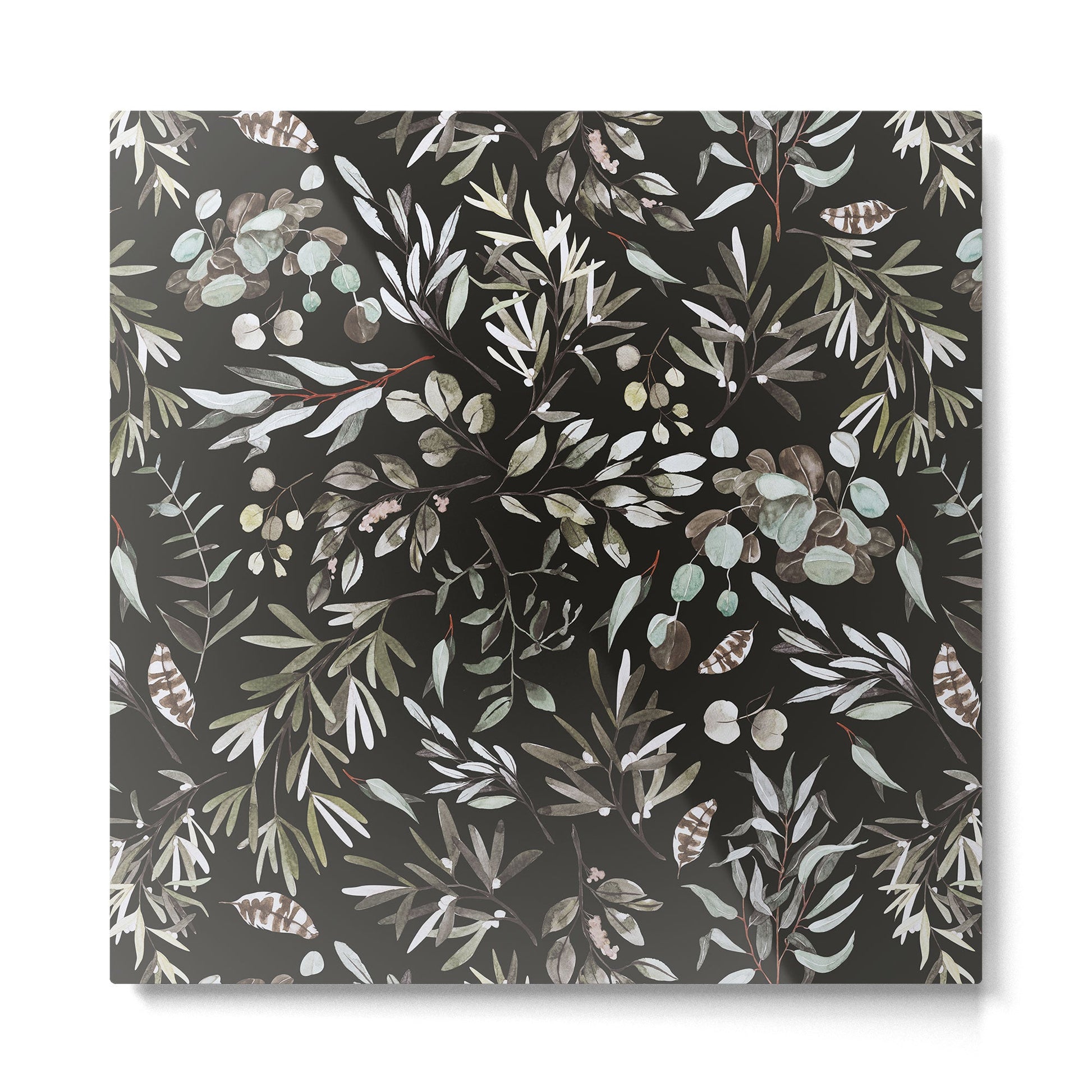 Winter night nature 08 Metal Print | TeksDecor