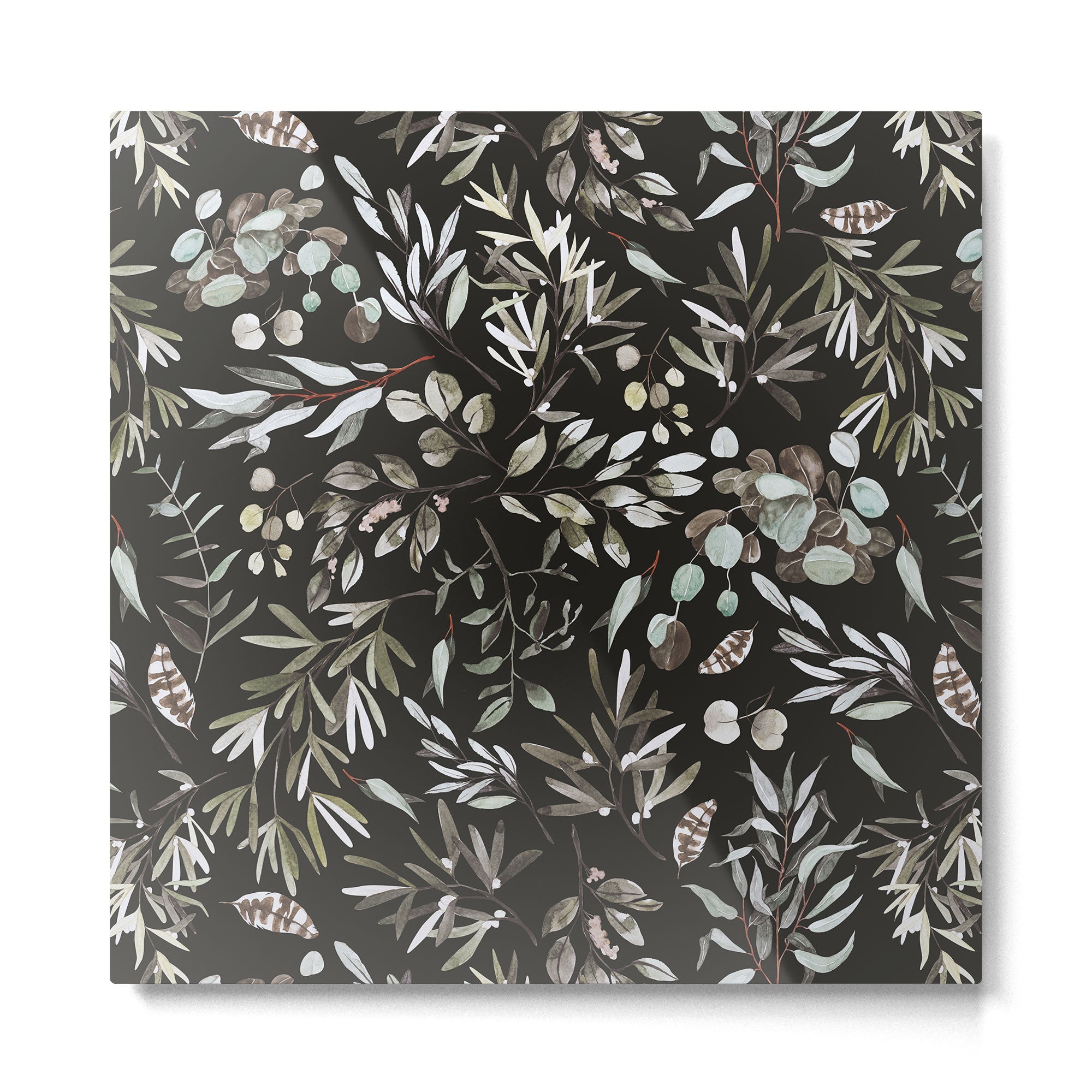 Winter night nature 08 Metal Print | TeksDecor
