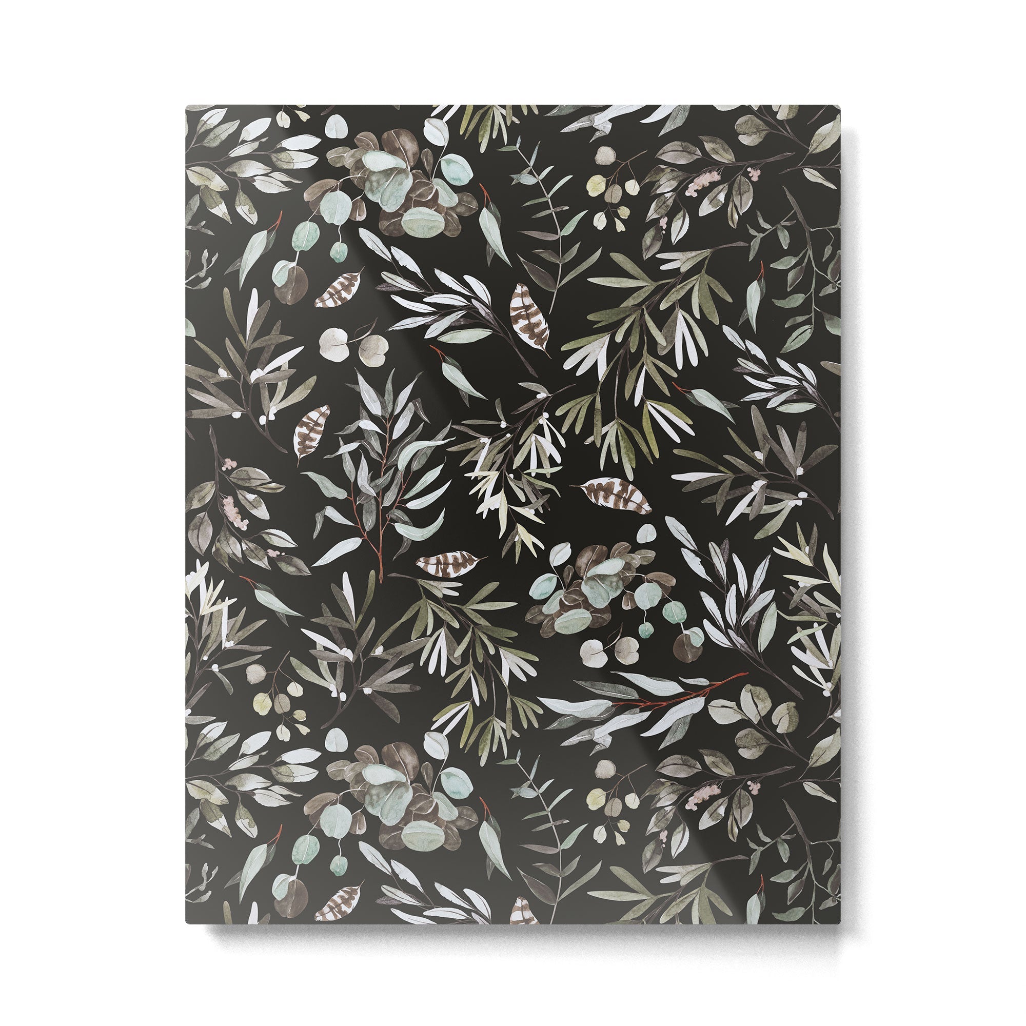 Winter night nature 08 Metal Print | TeksDecor
